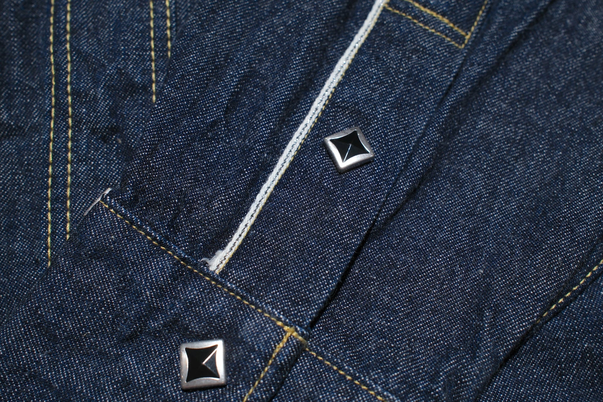 Samurai 10oz "Kamome" Indigo Dyed Selvage Denim Western Shirt