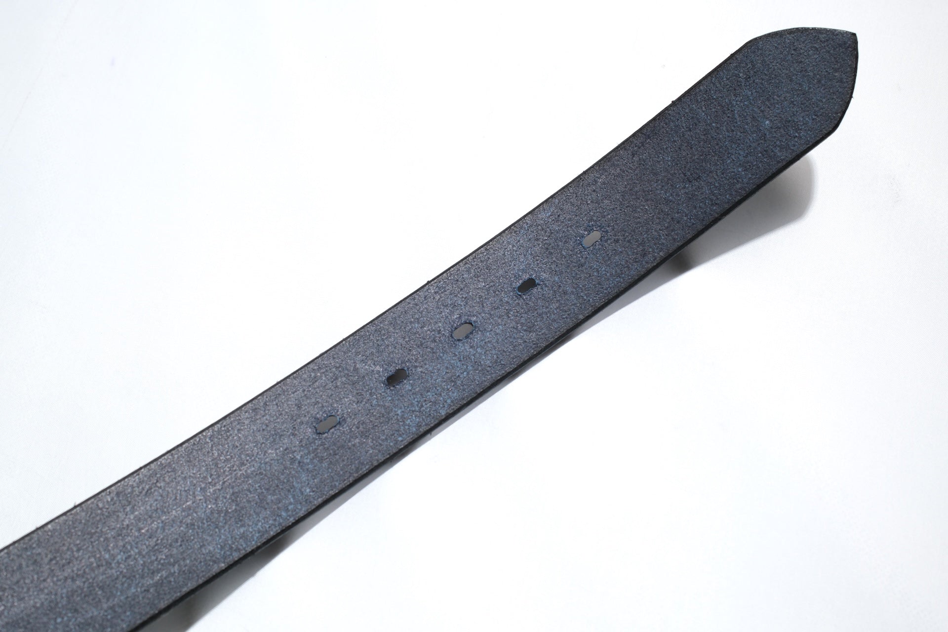 Samurai Natural Indigo Dyed Himeji-Cowhide “Garrison” Belt