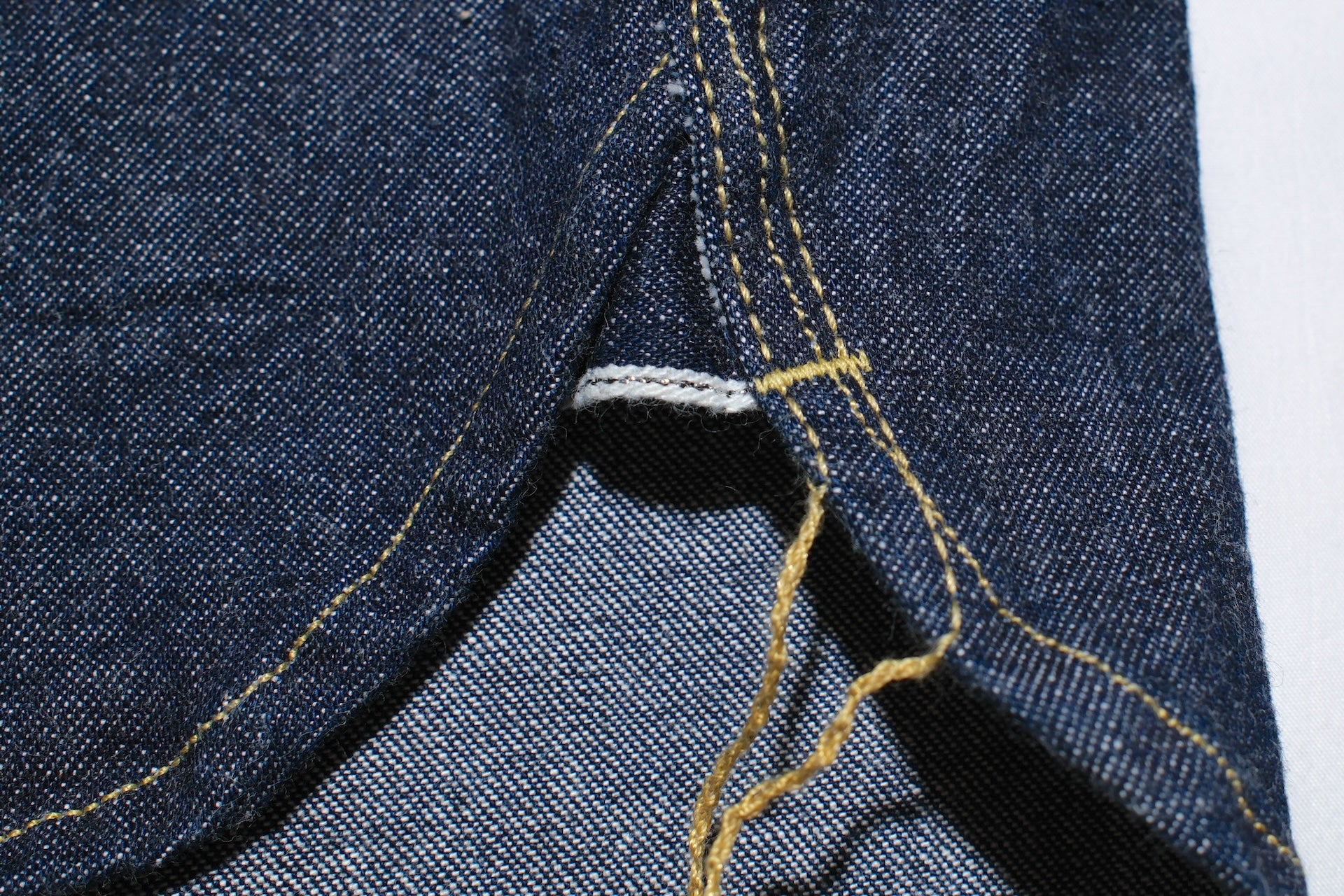 Samurai 10oz "Kamome" Indigo Dyed Selvage Denim Western Shirt