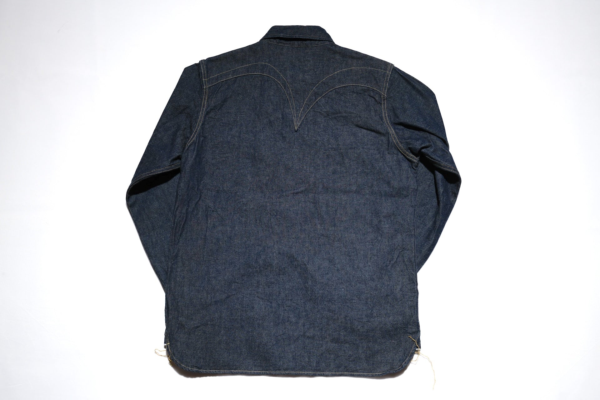 Samurai 10oz "Kamome" Indigo Dyed Selvage Denim Western Shirt