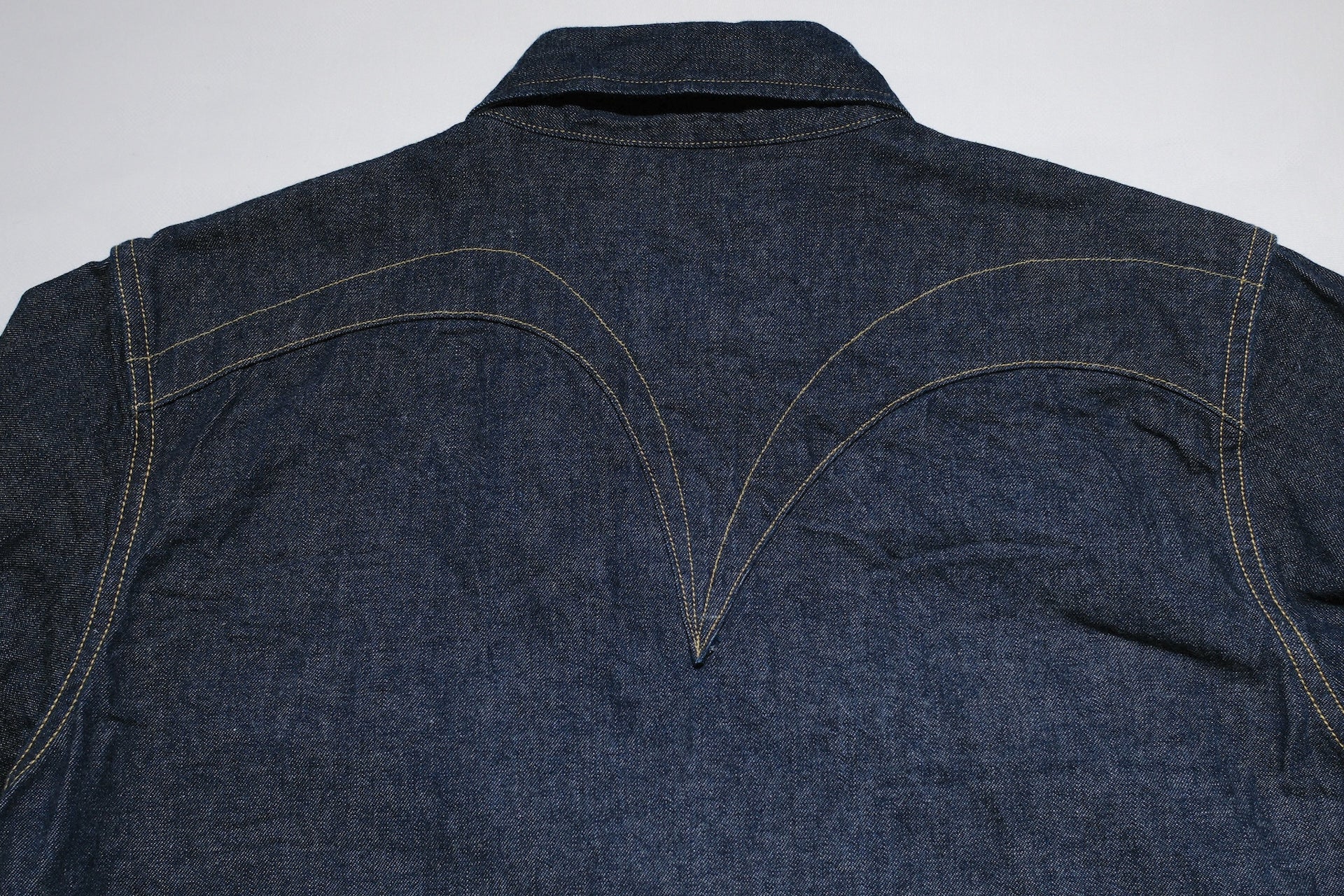 Samurai 10oz "Kamome" Indigo Dyed Selvage Denim Western Shirt