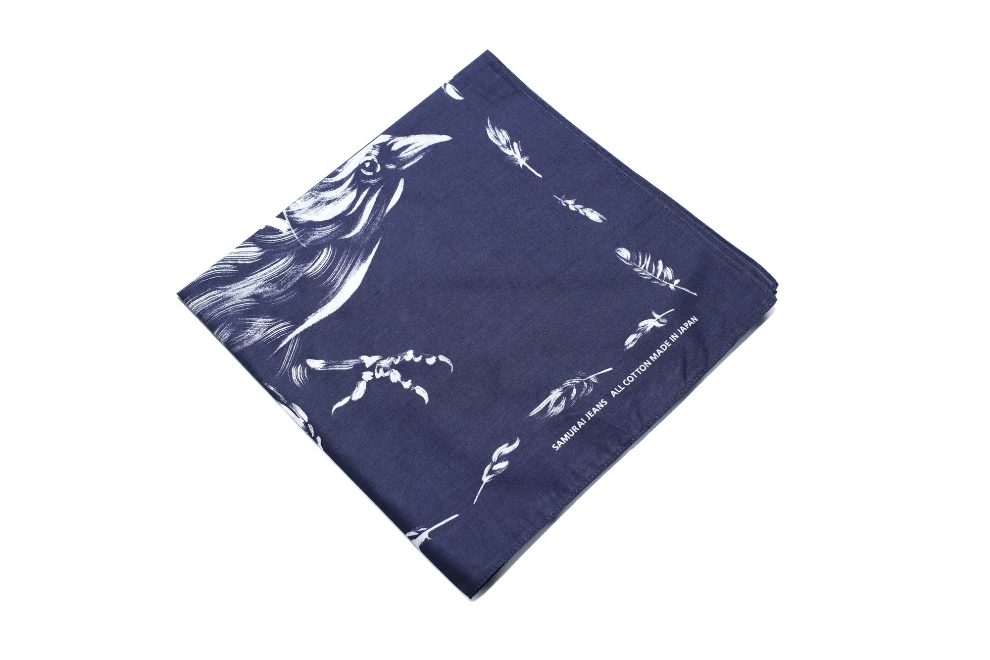 Samurai "Yatagarasu" Cotton Bandana (Blue)