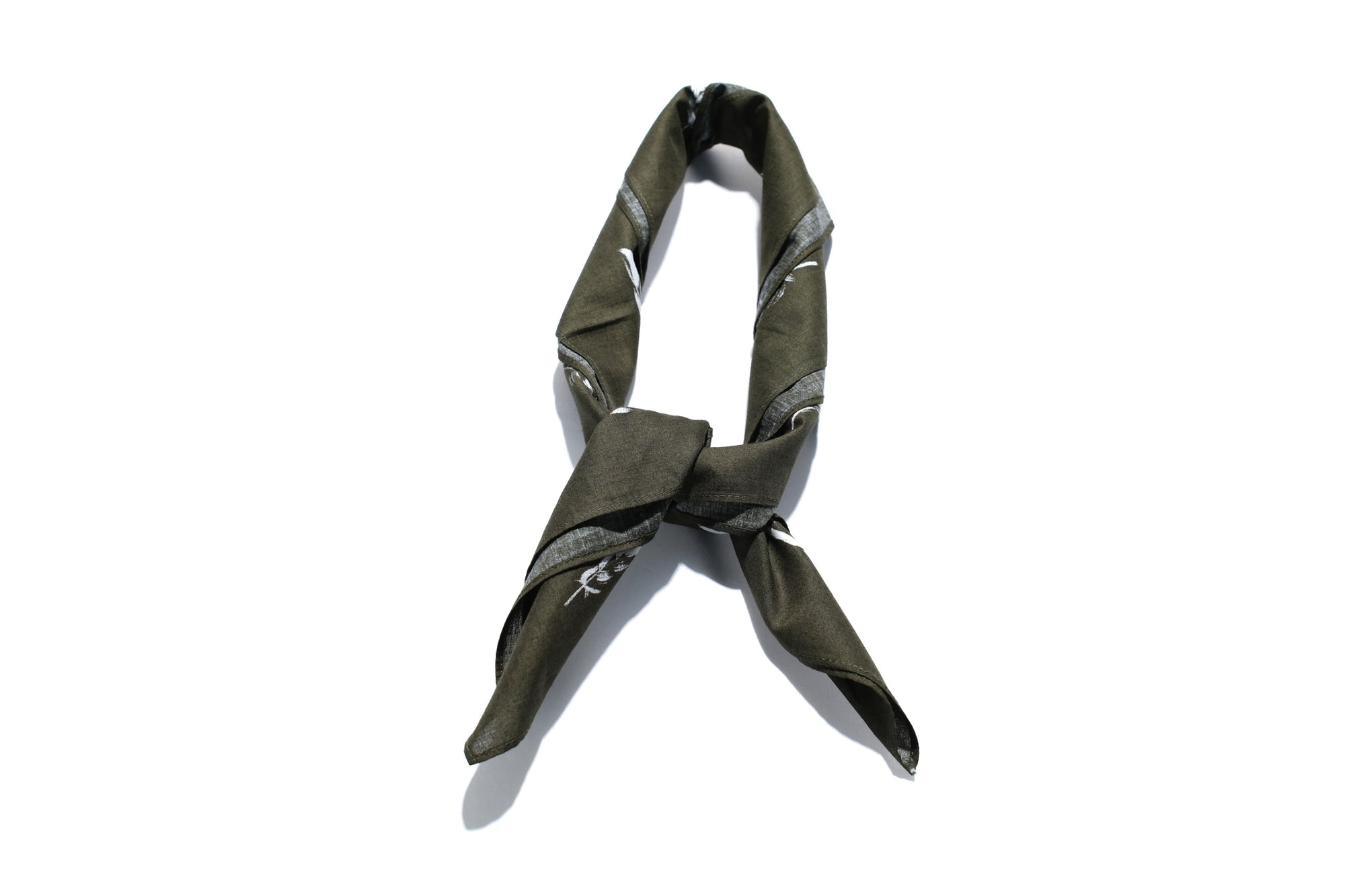 Samurai "Yatagarasu" Cotton Bandana (Olive)