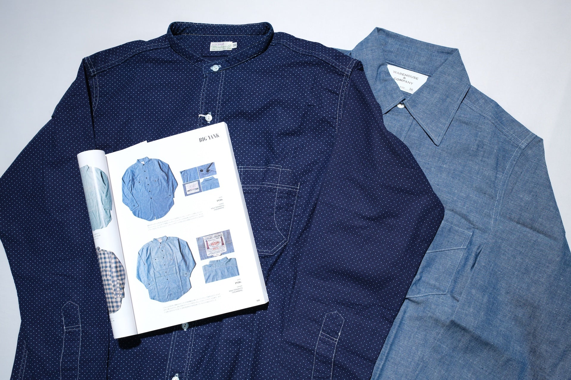 Warehouse Co. 6oz Selvage Chambray "New Deal Programs" Workshirt (Indigo)