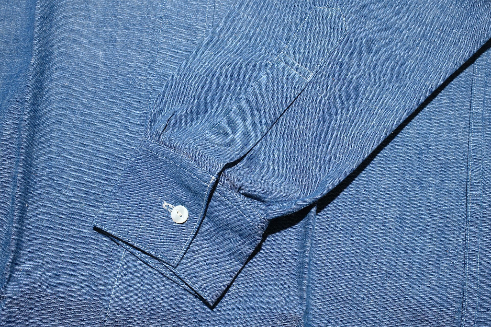 Warehouse Co. 6oz Selvage Chambray "New Deal Programs" Workshirt (Indigo)
