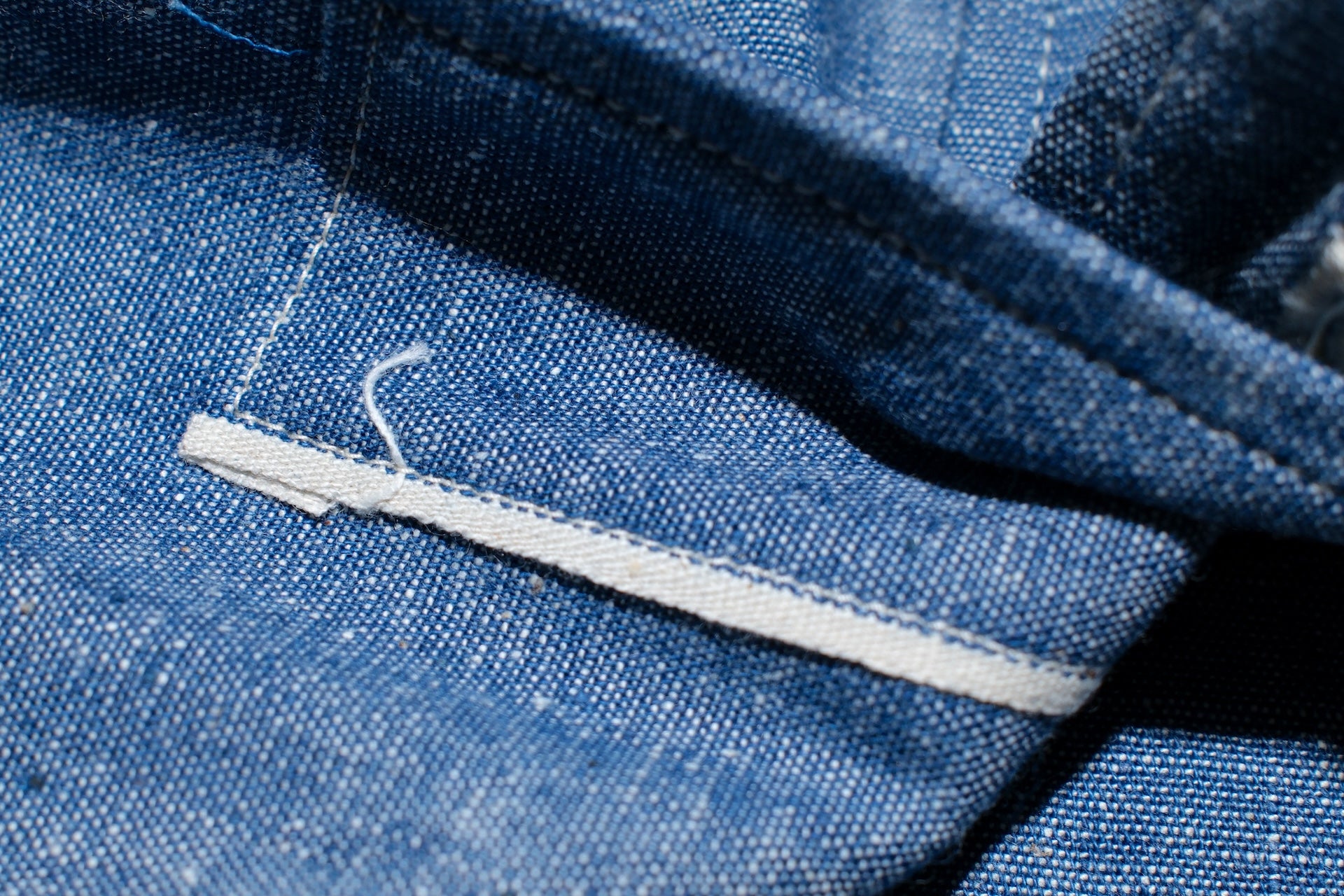 Warehouse Co. 6oz Selvage Chambray "New Deal Programs" Workshirt (Indigo)
