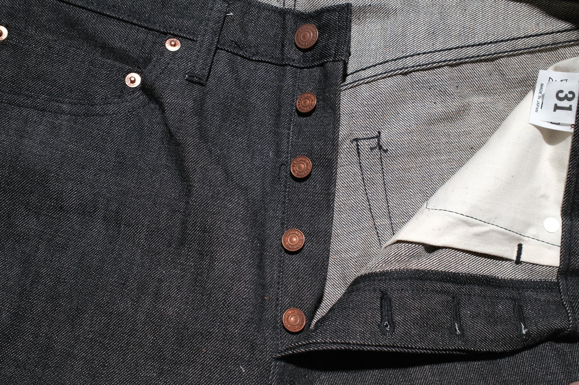Denime X Warehouse Co. 14.5oz Lot 224-66B Late '66 Black Denim (Narrow Straight fit)