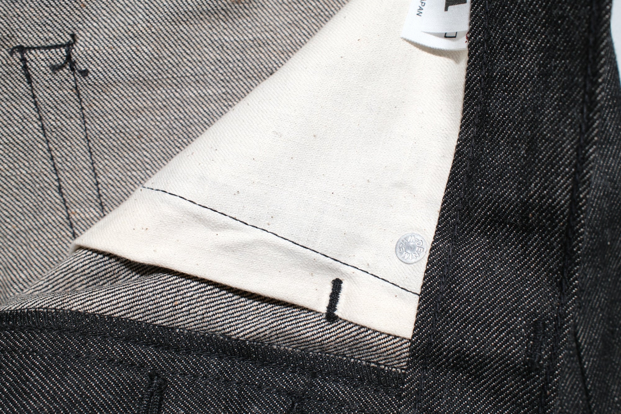 Denime X Warehouse Co. 14.5oz Lot 224-66B Late '66 Black Denim (Narrow Straight fit)