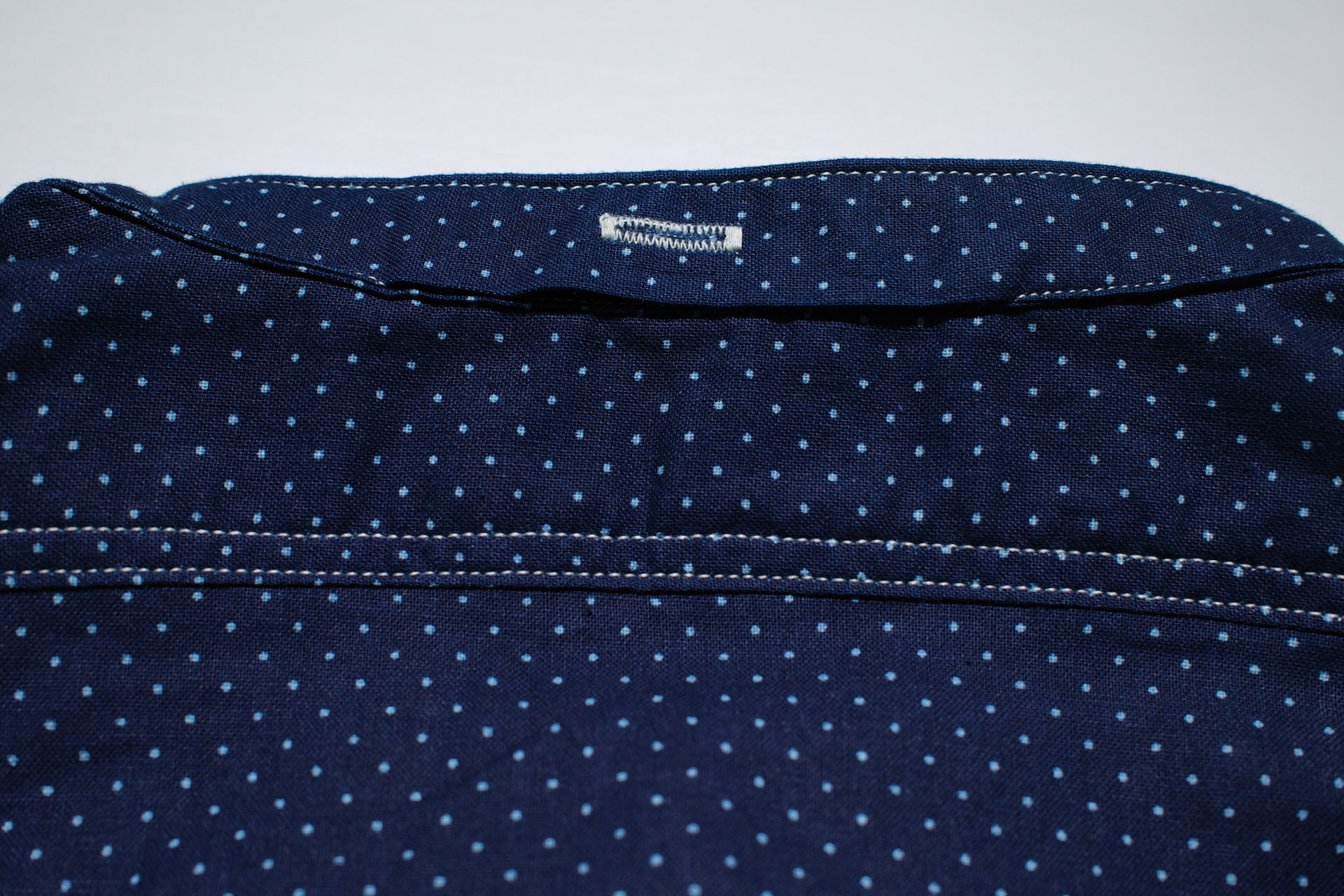 Warehouse Co. 5oz Indigo Dyed Selvage Wabash "Railroad" Stand Collar Shirt