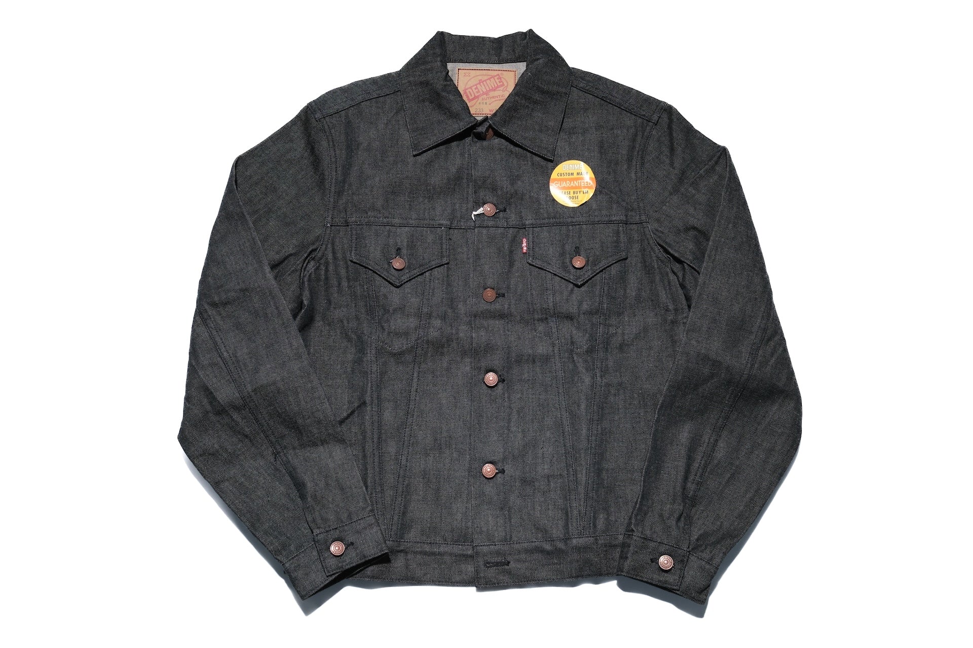Denime X Warehouse Co. LOT. 233-66B 14.5oz 60s Type 3 Denim Jacket (Black)
