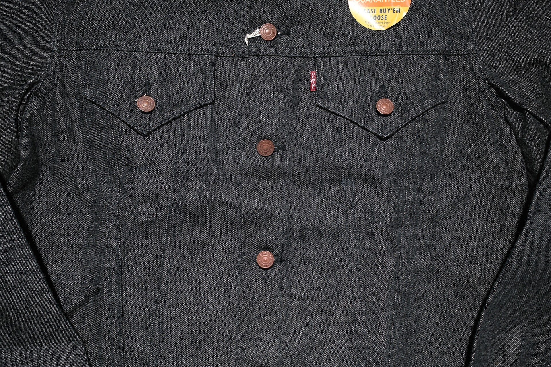 Denime X Warehouse Co. LOT. 233-66B 14.5oz 60s Type 3 Denim Jacket (Black)