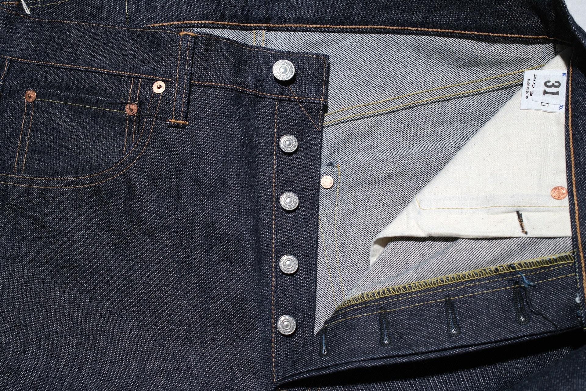 Denime X Warehouse Co. 14.5oz Indigo Dyed 220A Offset XX Type Denim (Classic Straight fit)