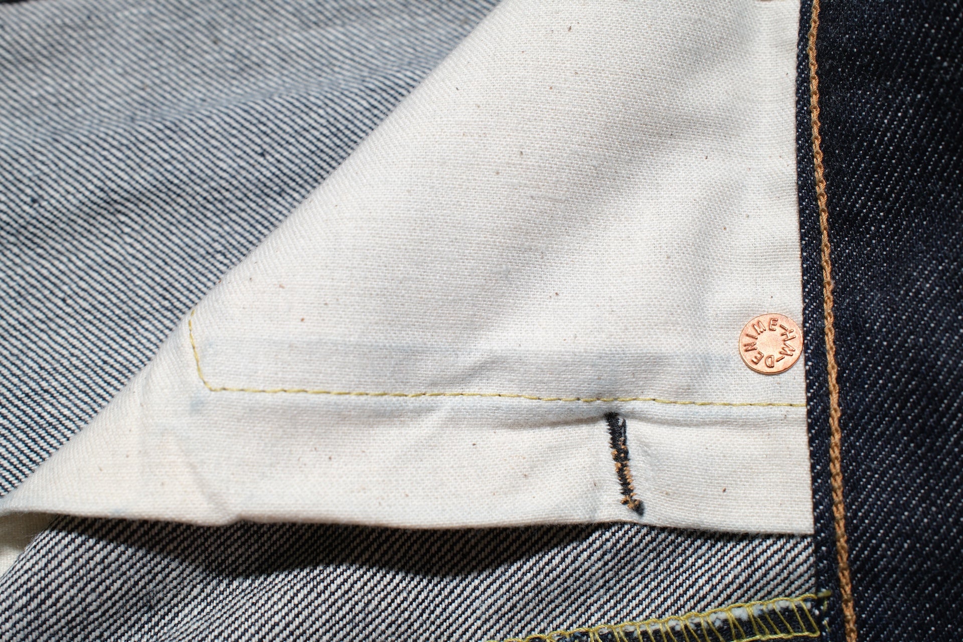 Denime X Warehouse Co. 14.5oz Indigo Dyed 220A Offset XX Type Denim (Classic Straight fit)