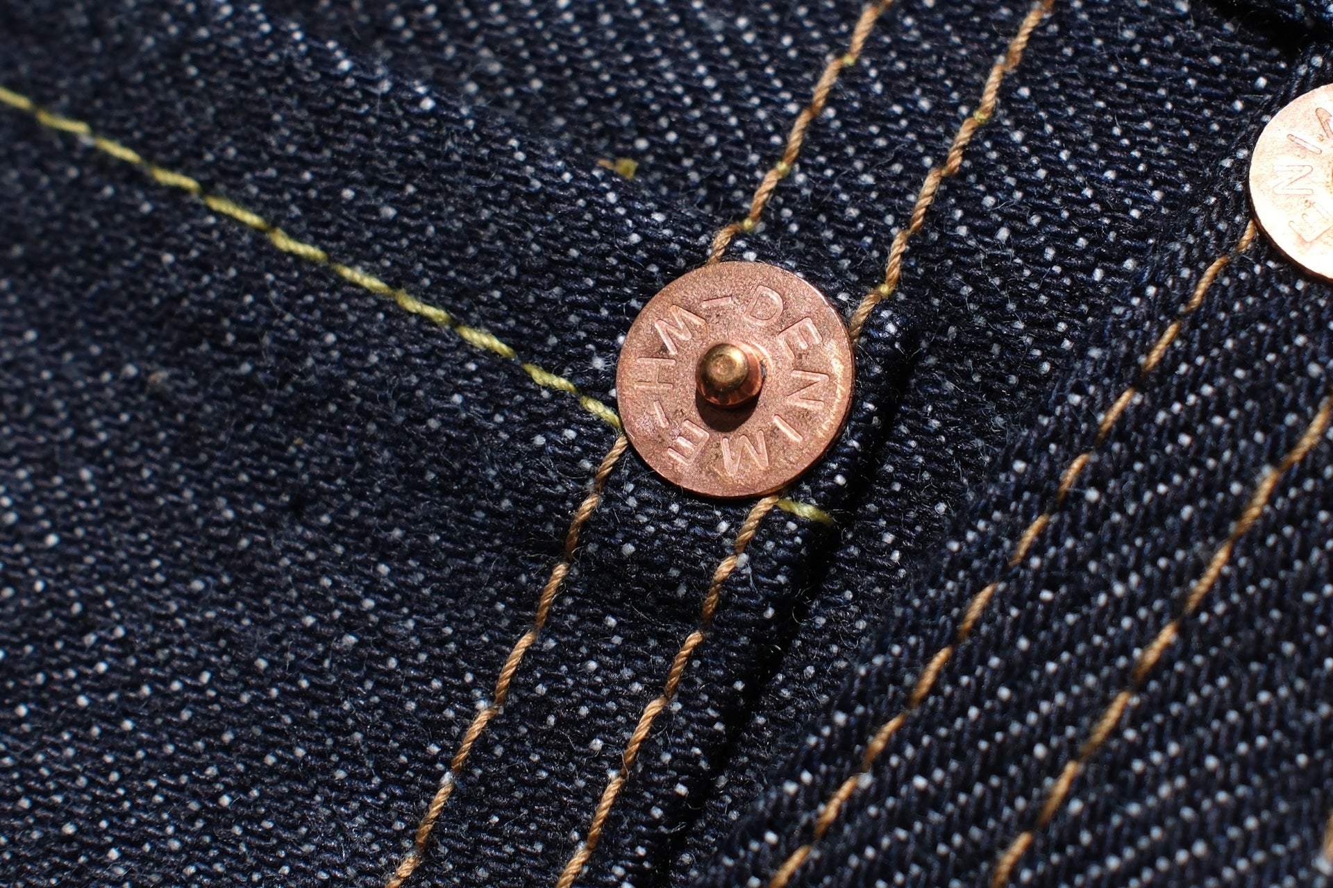 Denime X Warehouse Co. 14.5oz Indigo Dyed 220A Offset XX Type Denim (Classic Straight fit)