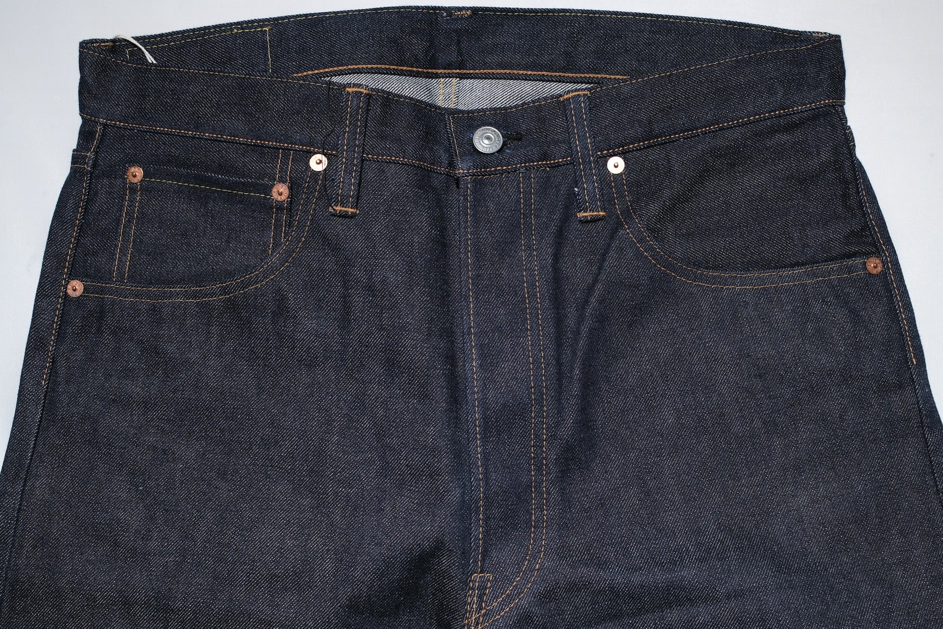 Denime X Warehouse Co. 14.5oz Indigo Dyed 220A Offset XX Type Denim (Classic Straight fit)