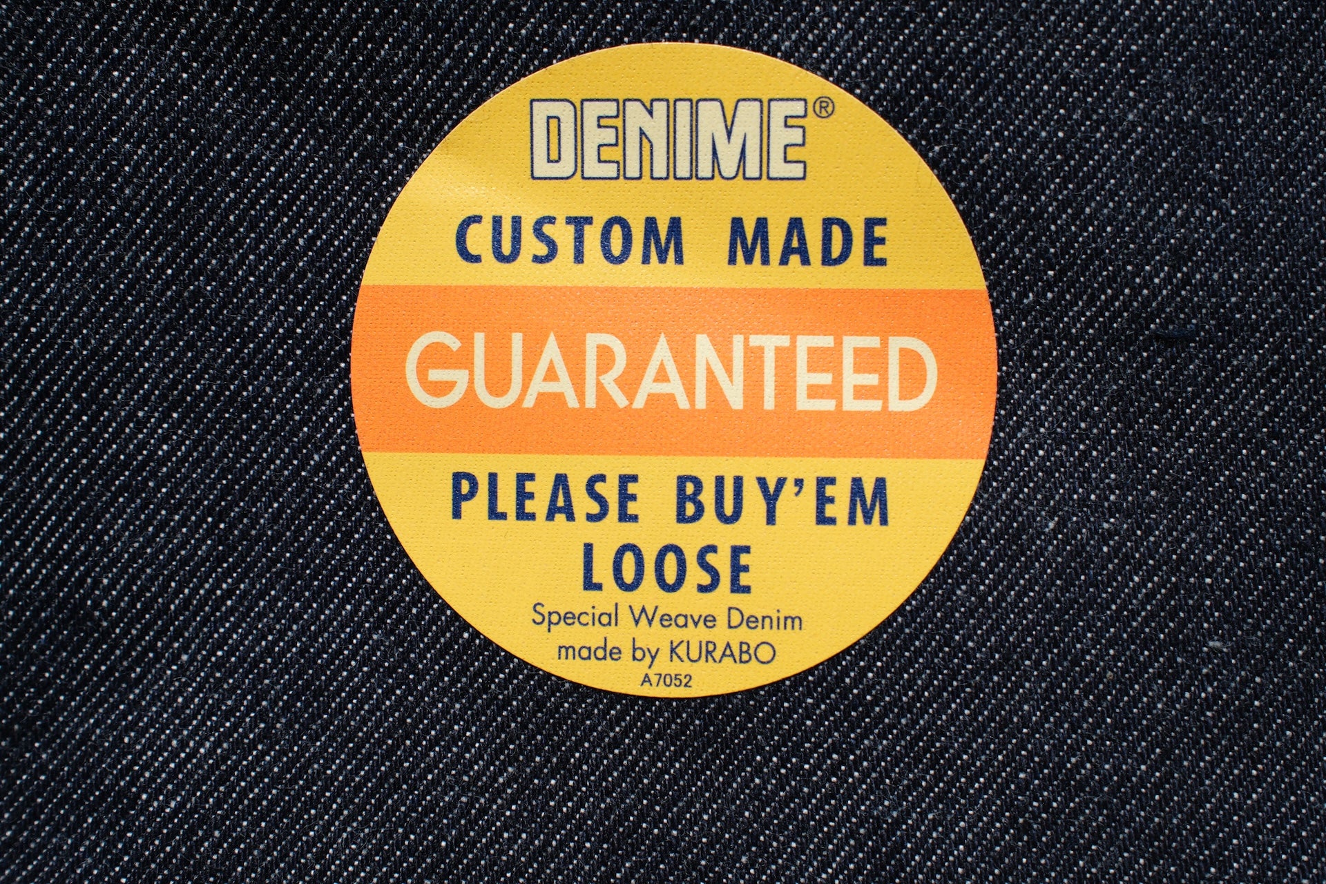 Denime X Warehouse Co. 14.5oz Indigo Dyed 220A Offset XX Type Denim (Classic Straight fit)