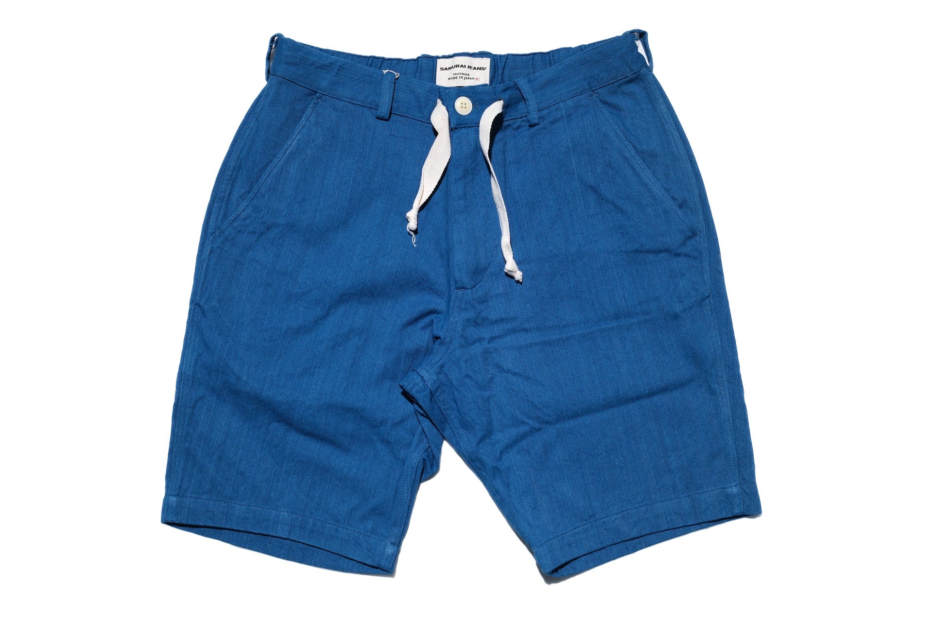 Samurai 10oz Natural Indigo Dyed HBT Easy Shorts