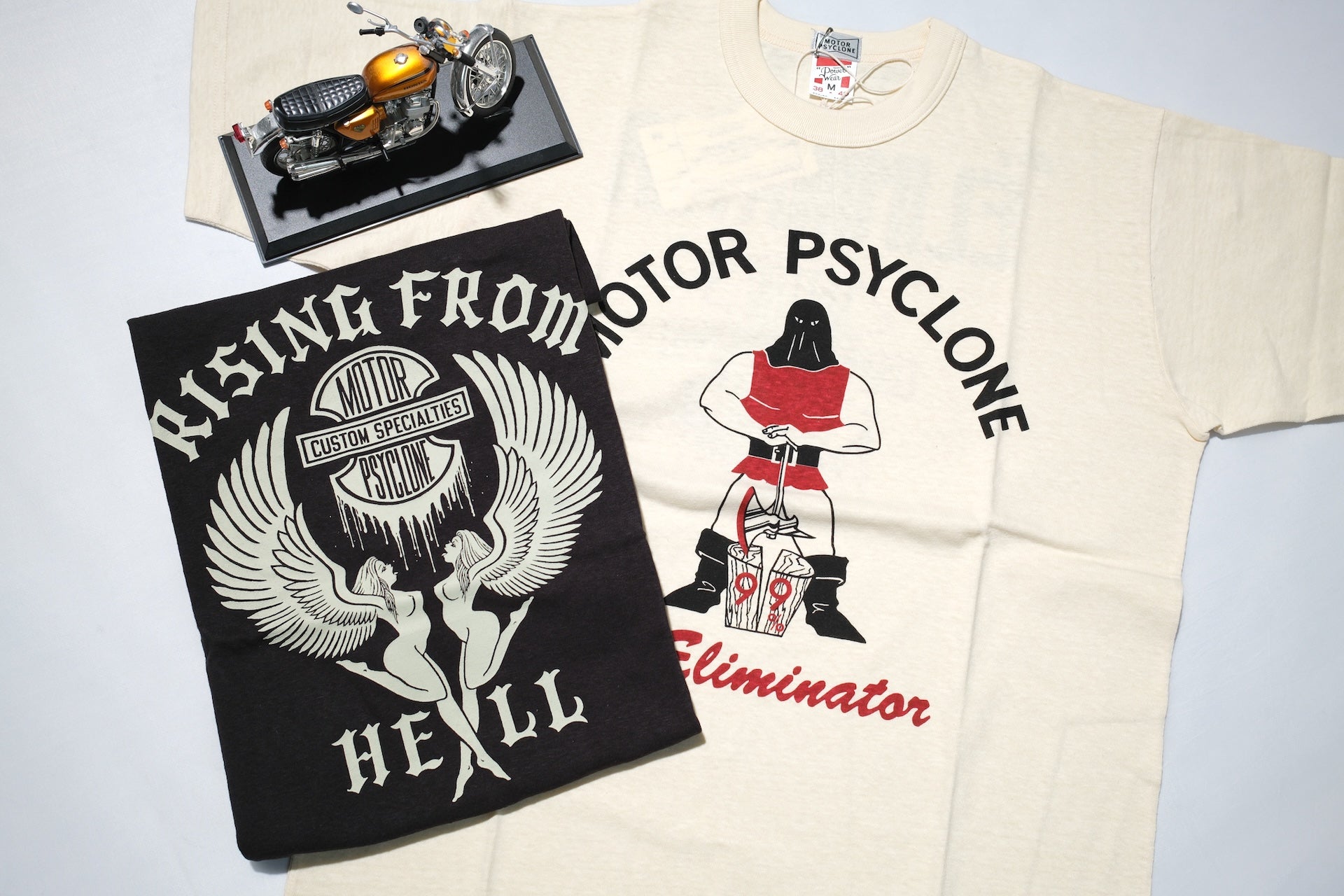 Freewheelers "The ELIMINATOR" Loopwheeled Tee (Straw Cream)