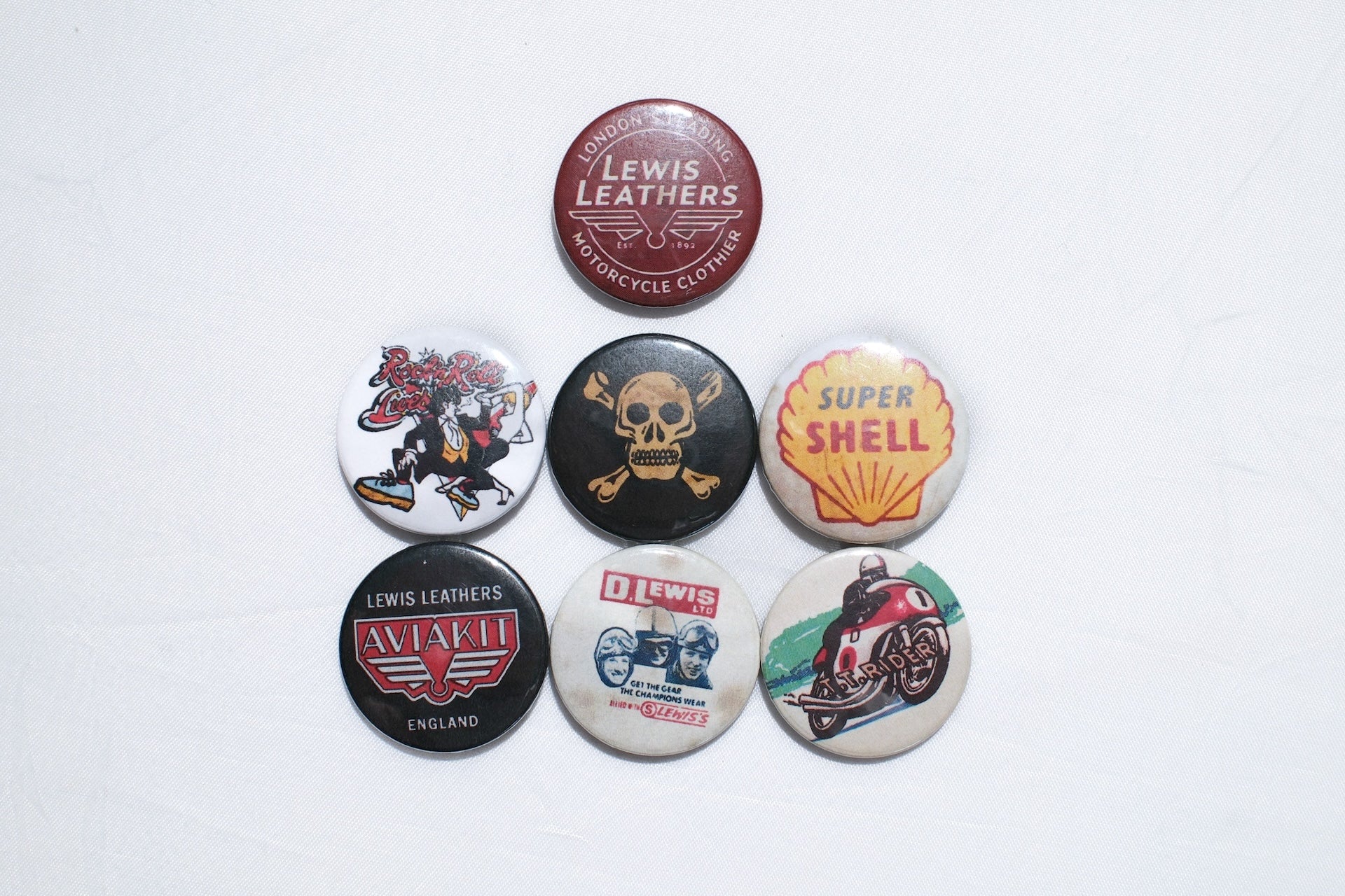 Lewis Leathers Mixed Badge Pack