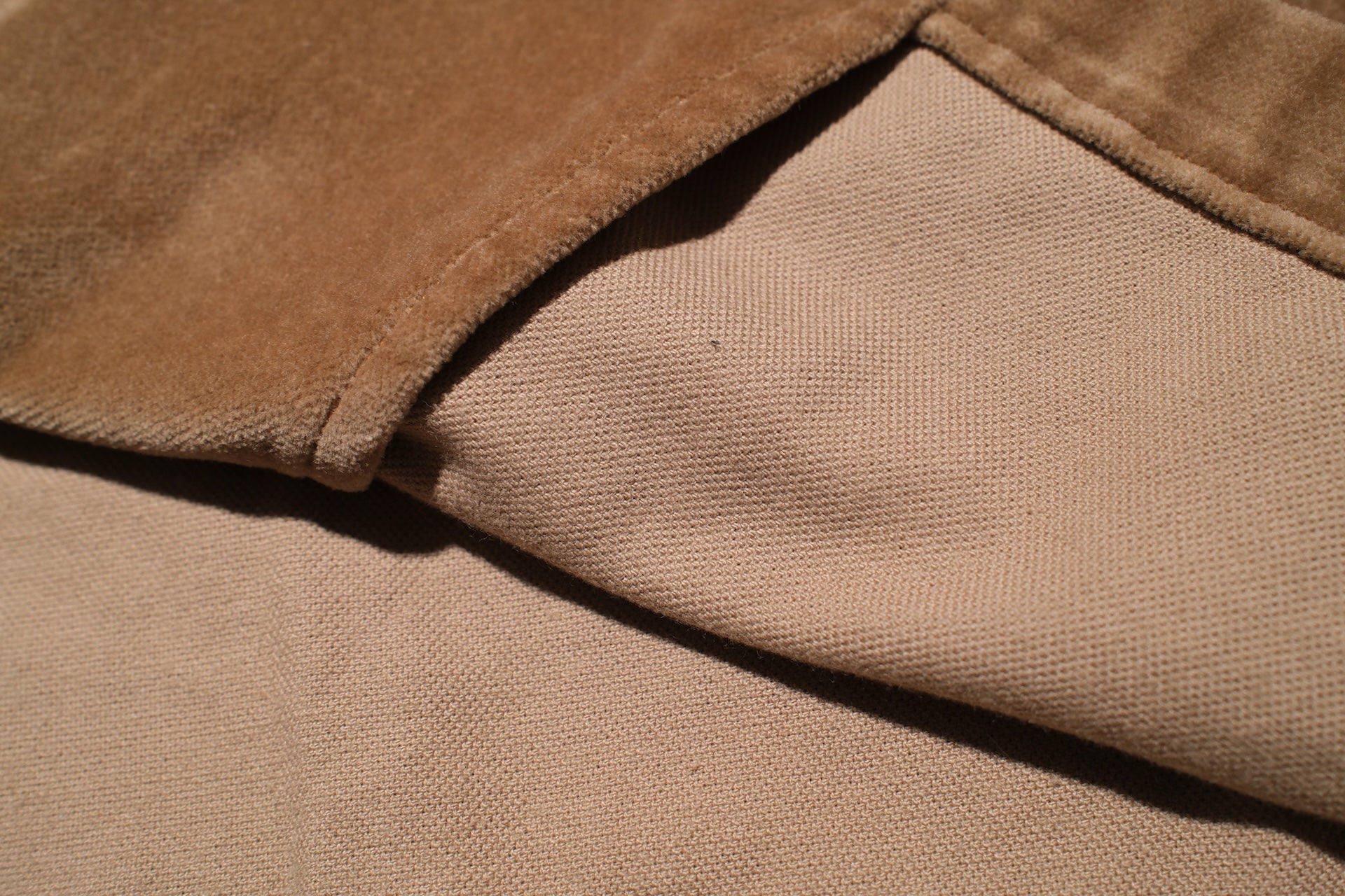 Stevenson Overall Co. Medium-weight Velveteen “UrbanLasso” Western Shirt (Sand Beige)