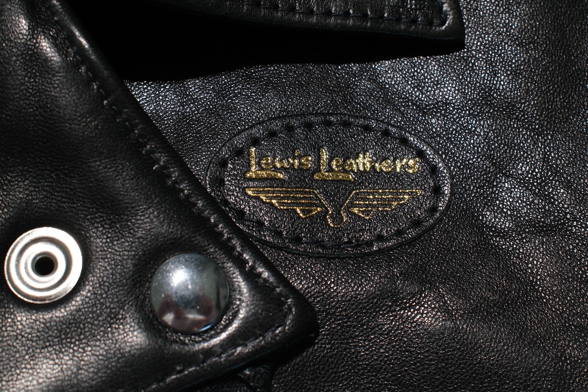 Lewis Leathers Black Sheepskin Lightning 402T (Tight fit)