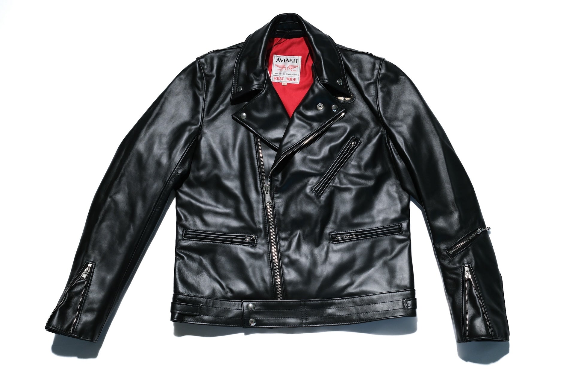 Lewis Leathers 441T Black Horsehide 'Cyclone' Jacket (Tight Fit)