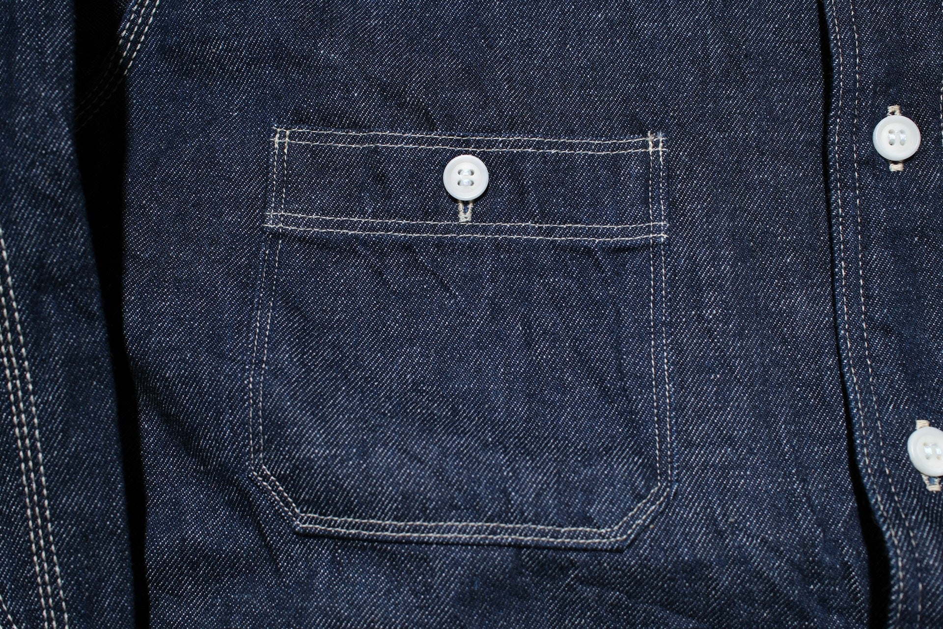 Samurai 10oz Indigo Dyed “Nippon Cotton" Selvage Denim Early Workshirt (Oversea Edition)