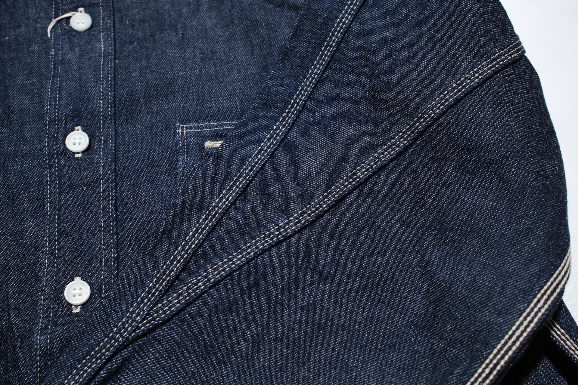 Samurai 10oz Indigo Dyed “Nippon Cotton" Selvage Denim Early Workshirt (Oversea Edition)