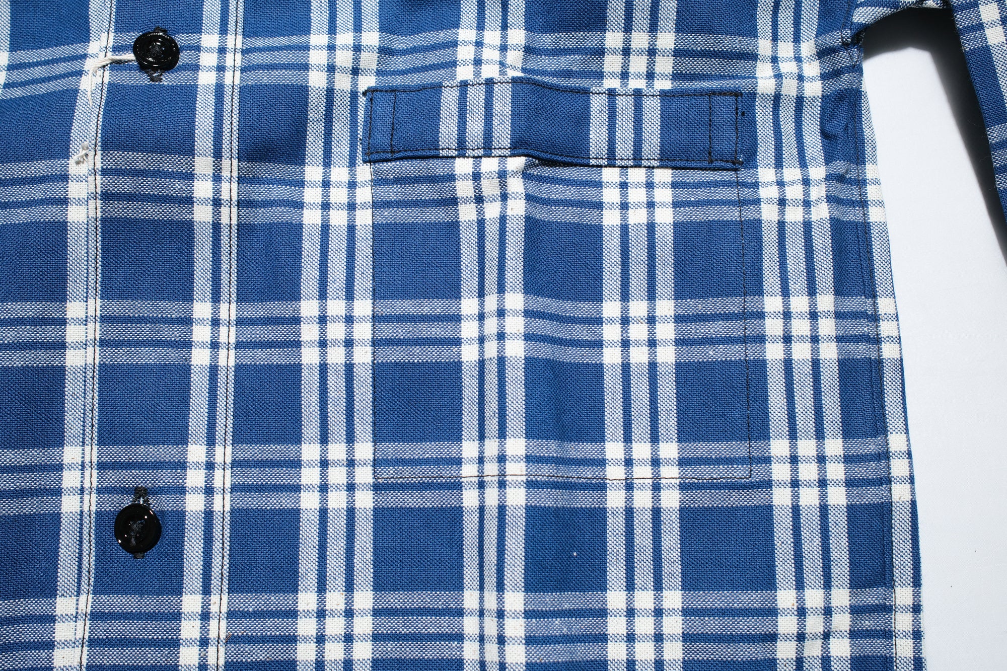 Warehouse Co. 10oz Selvage Indigo Check Early-Century Blouse Jacket