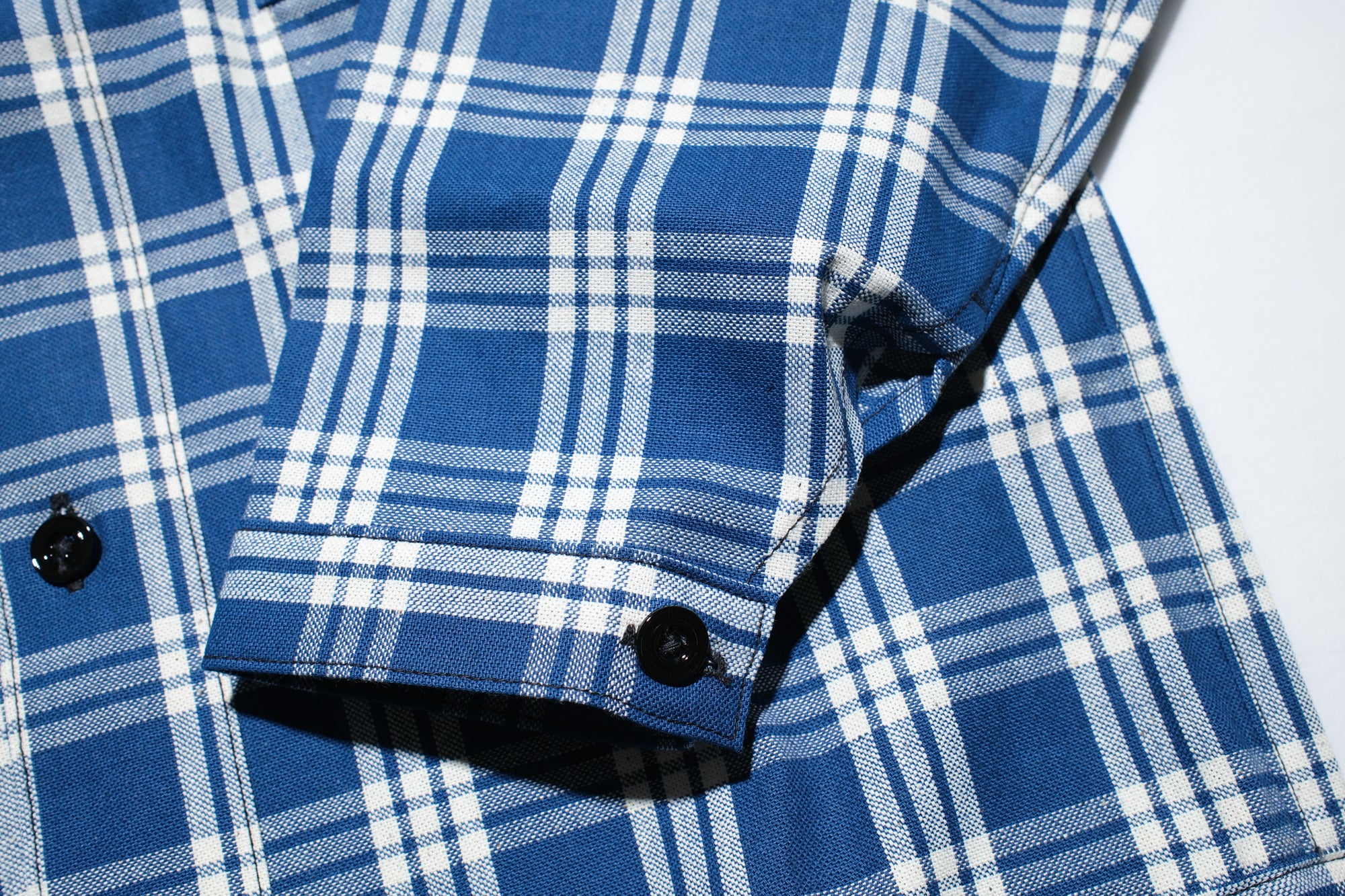 Warehouse Co. 10oz Selvage Indigo Check Early-Century Blouse Jacket