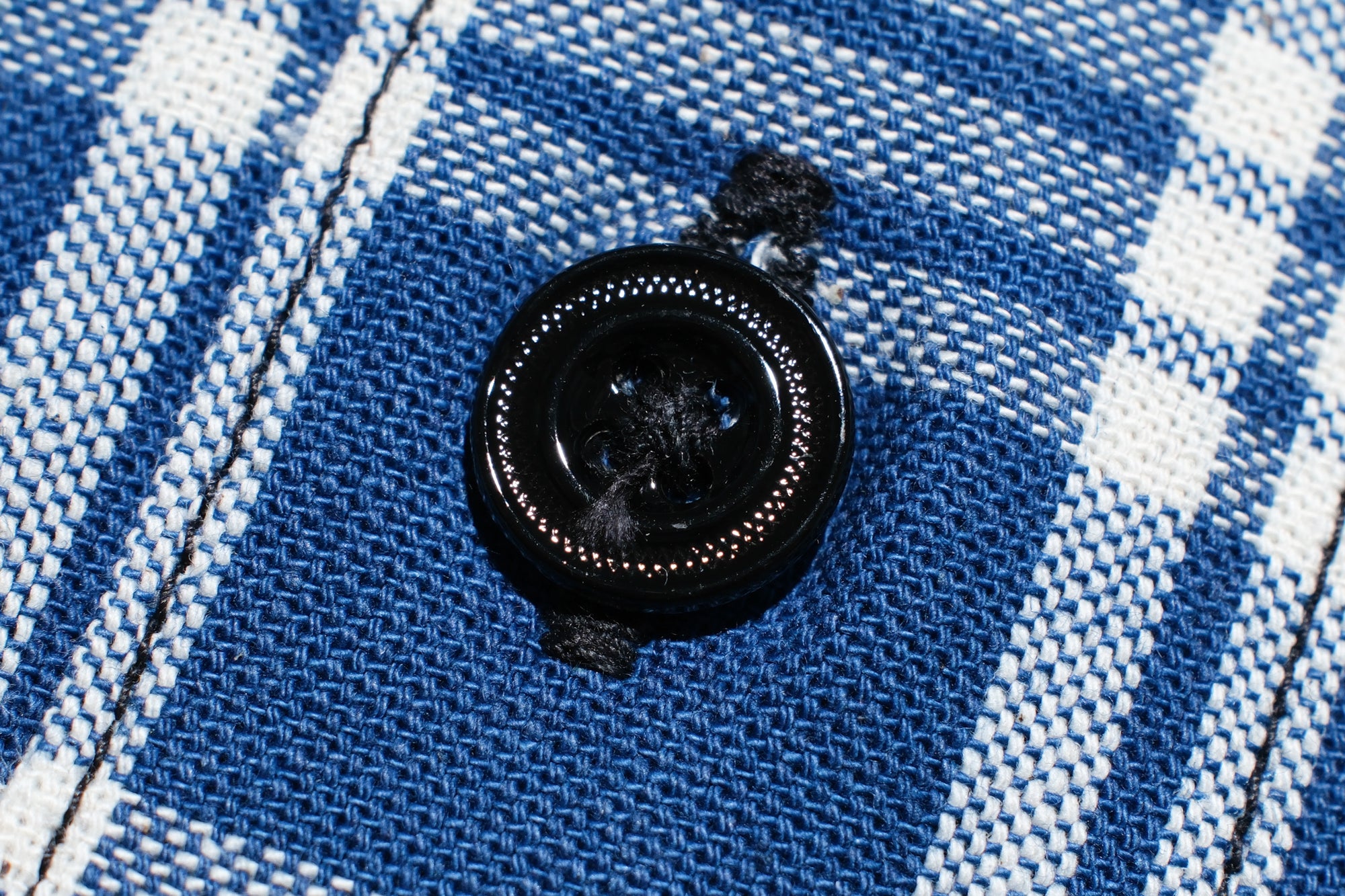 Warehouse Co. 10oz Selvage Indigo Check Early-Century Blouse Jacket