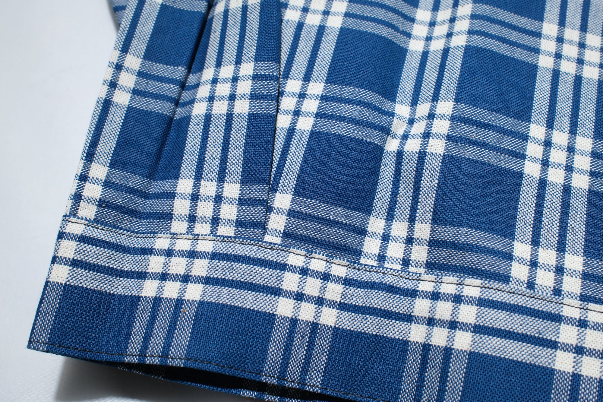 Warehouse Co. 10oz Selvage Indigo Check Early-Century Blouse Jacket