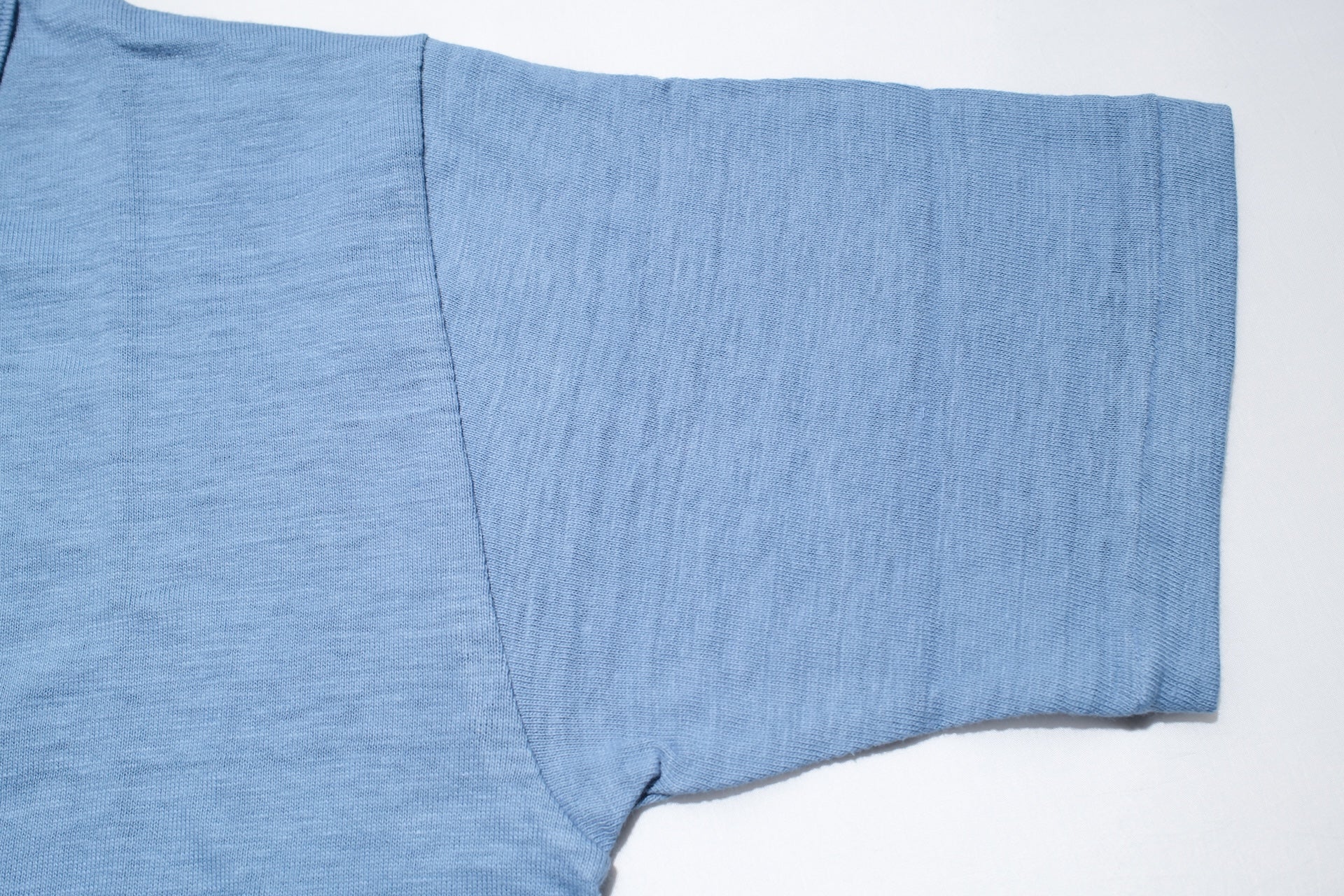 Warehouse 5.5oz "Bamboo Textured" Henley Tee (Pale Blue)