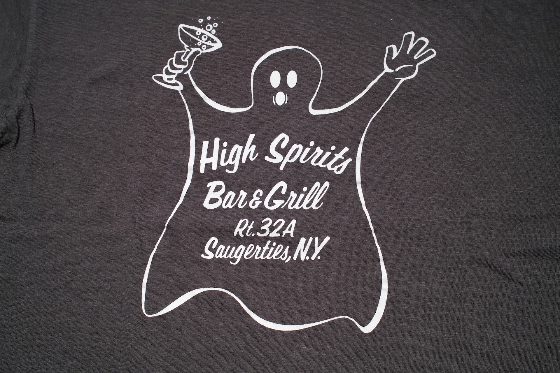 Warehouse 5oz "High Spirits" Tubular Tee (Charcoal)