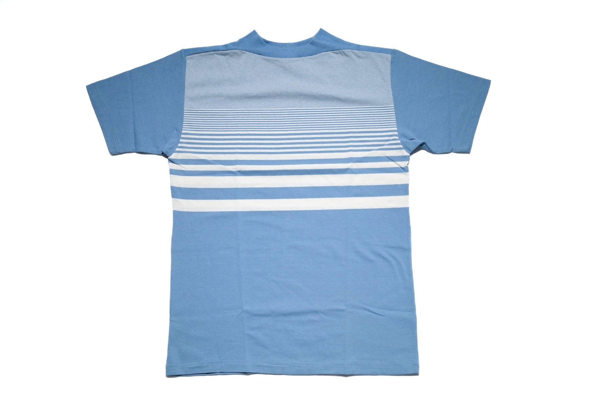 John Gluckow X Warehouse Co. 6oz "Seaside" Loopwheeled Tee (Sax X Off white)