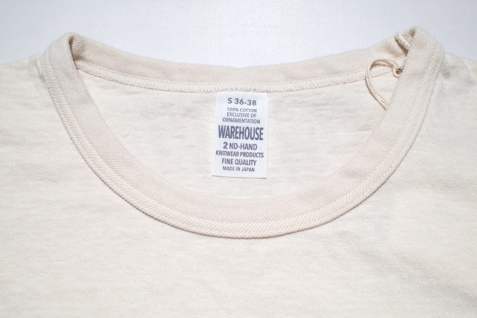 Warehouse 5oz "Shepherd" Tubular Tee (Cream)