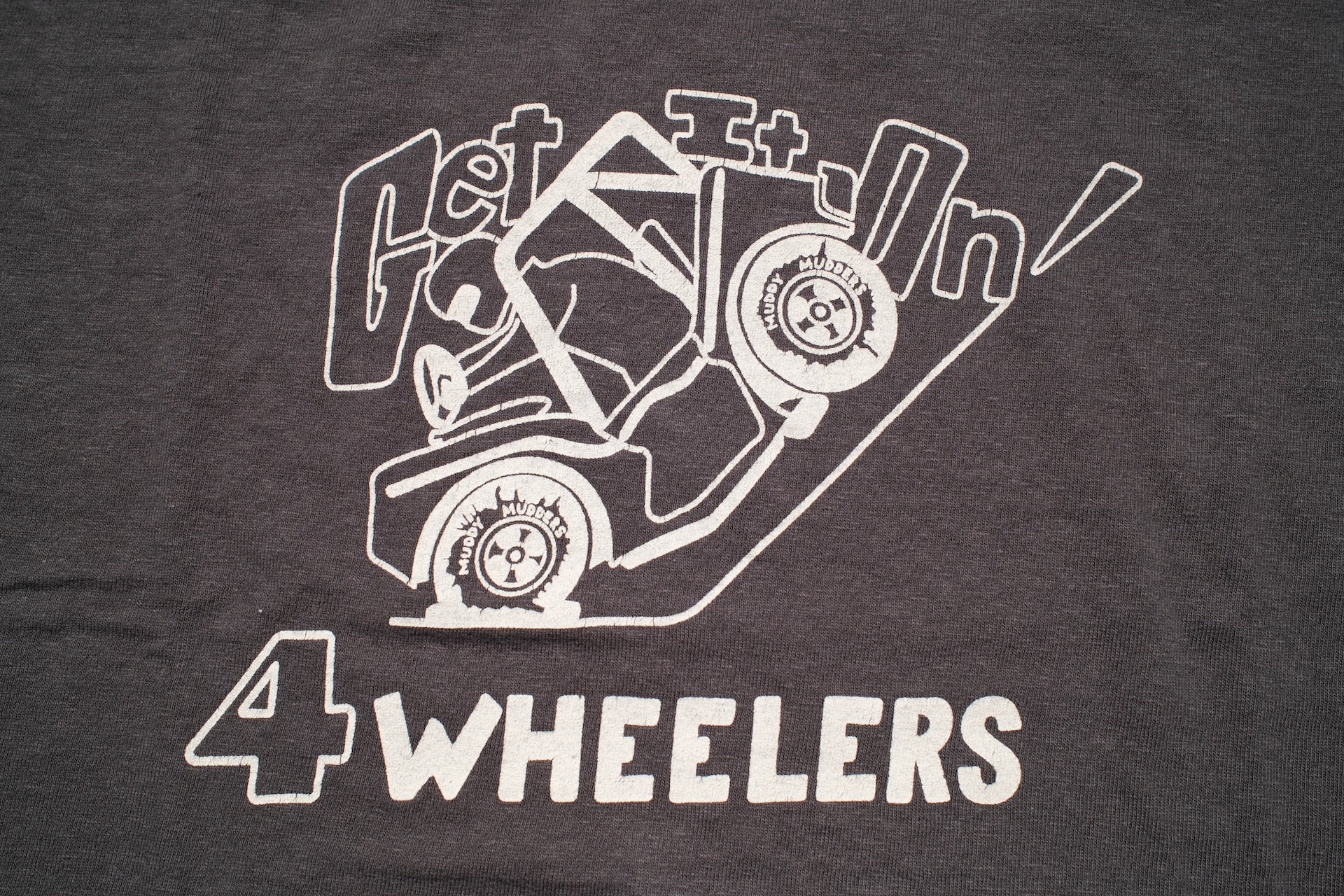Warehouse 5oz "4Wheelers" Tubular Tee (Charcoal)