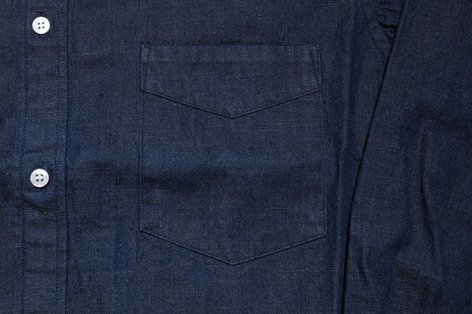Japan Blue 8oz Indigo Dyed “Military Denim” B.D. Oxford Shirt