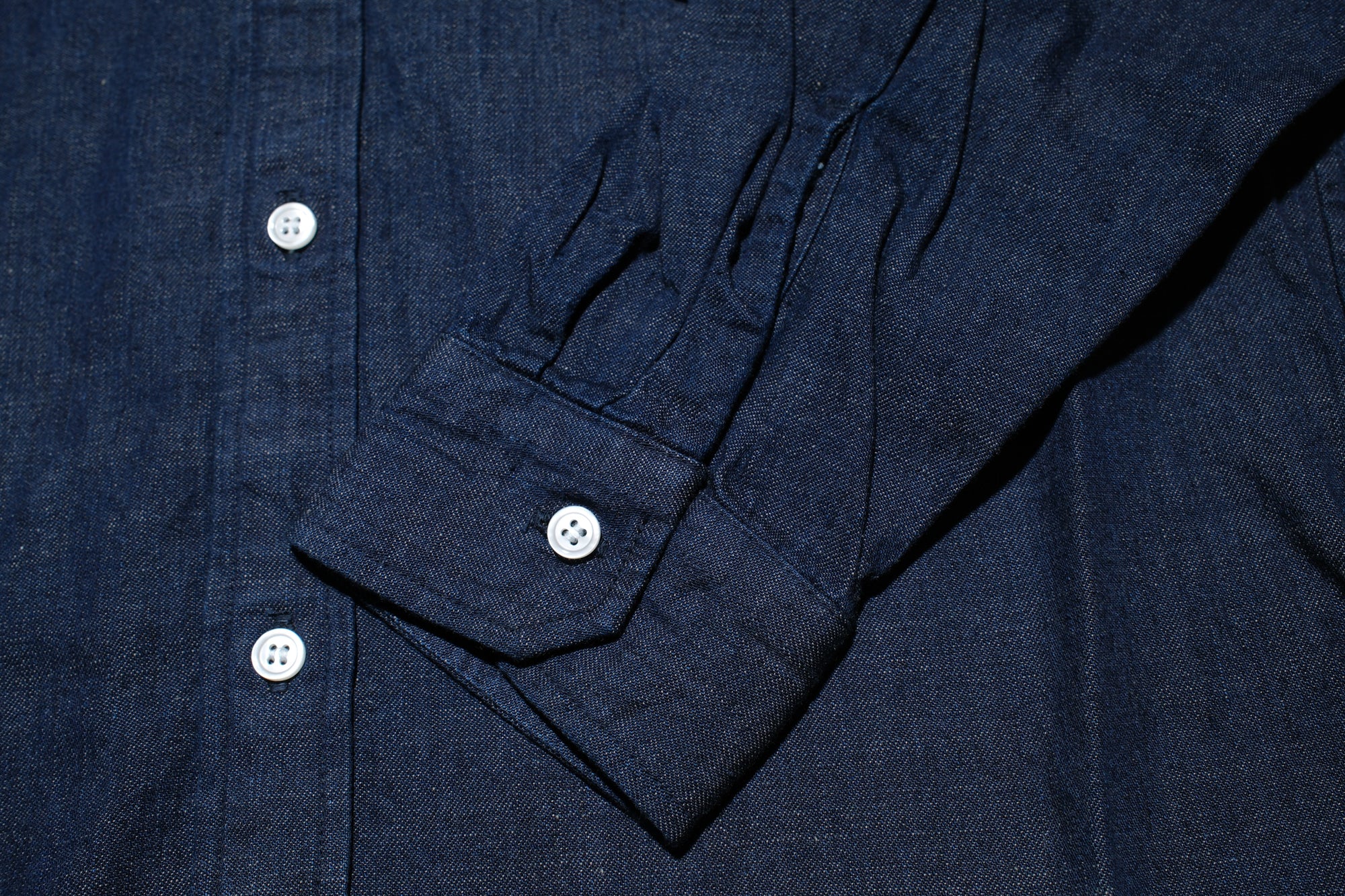 Japan Blue 8oz Indigo Dyed “Military Denim” B.D. Oxford Shirt