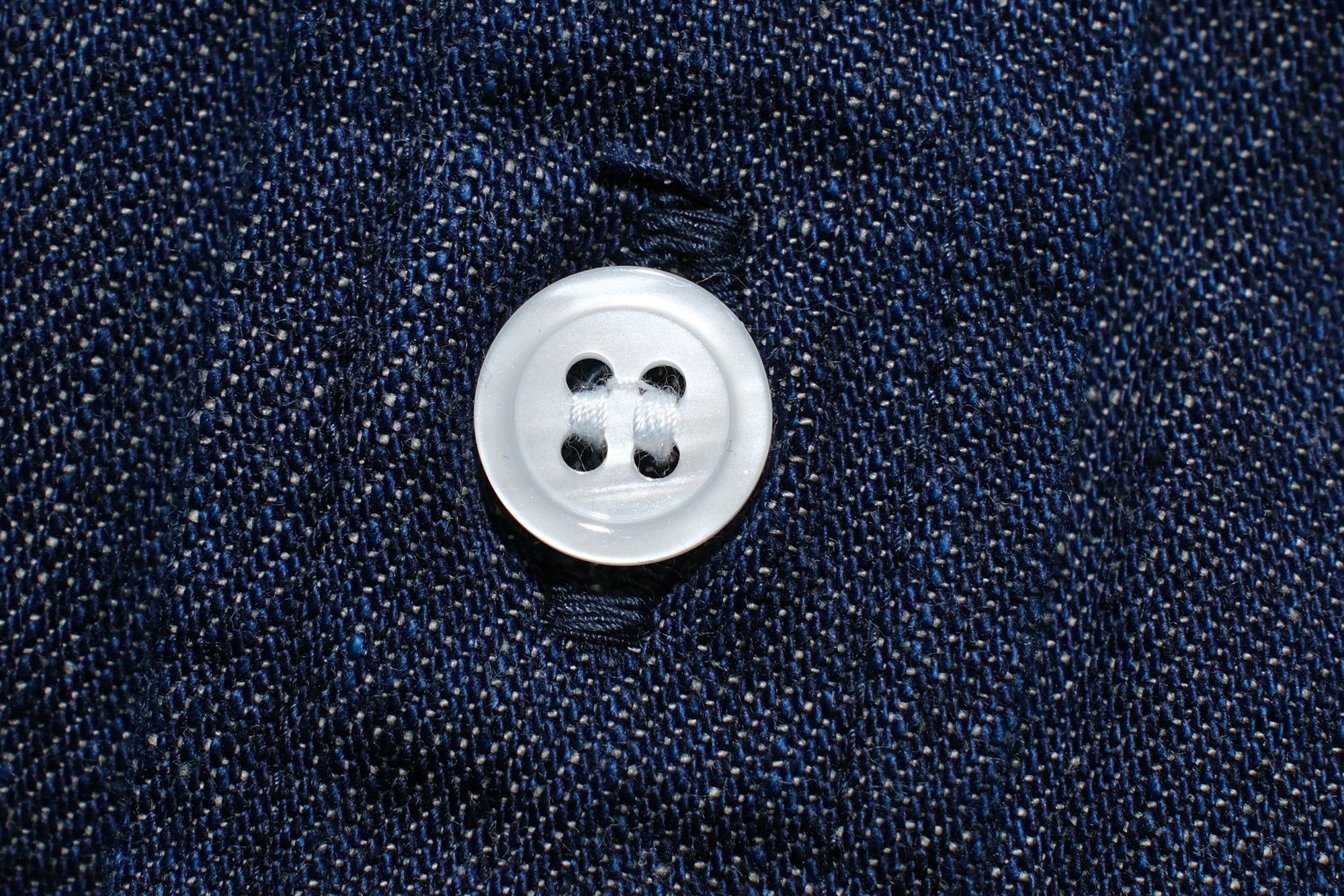 Japan Blue 8oz Indigo Dyed “Military Denim” B.D. Oxford Shirt