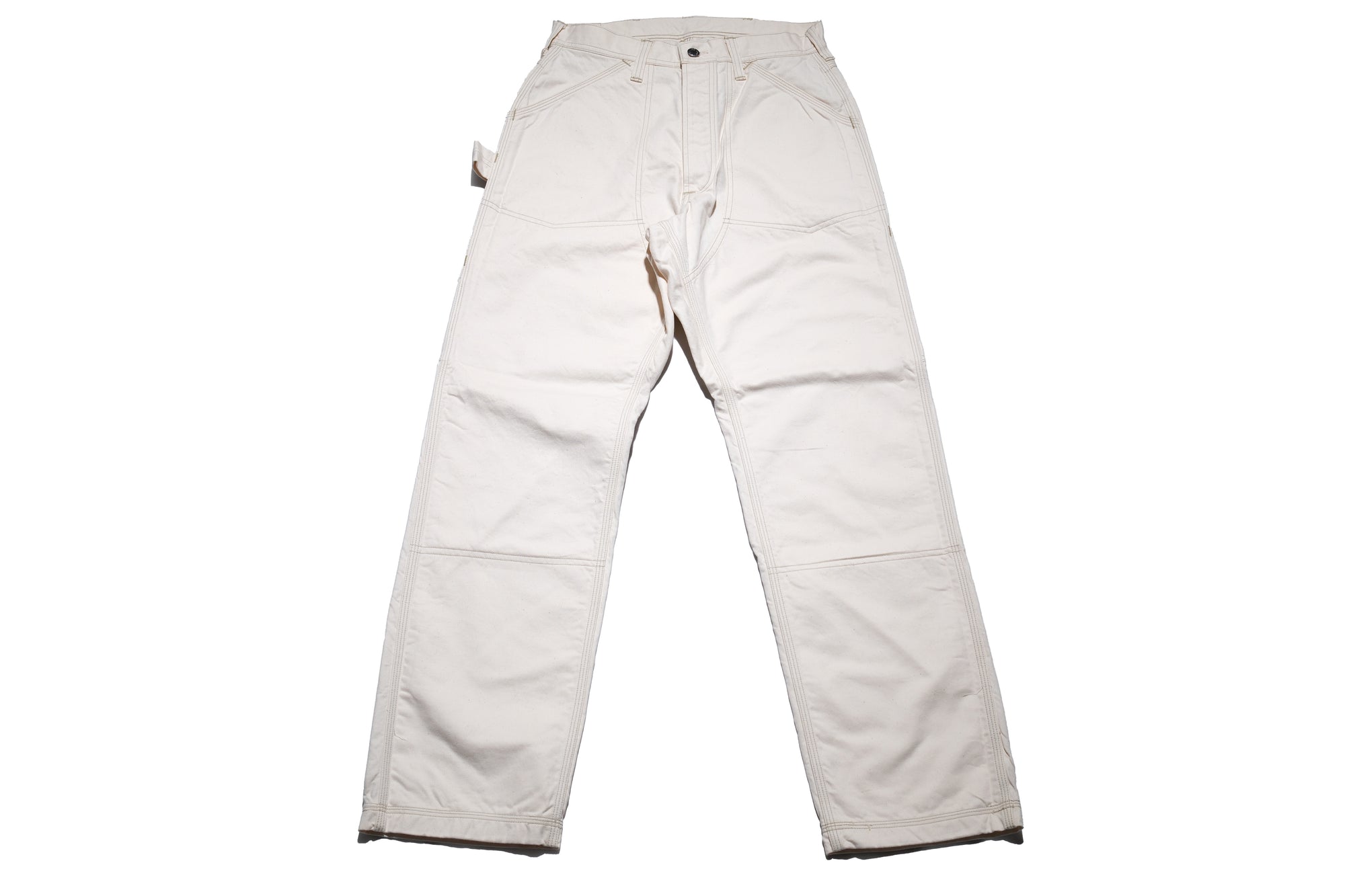 Freewheelers 11oz Lot. 102 "Ironalls" Cotton Drill Overalls (Raw White)