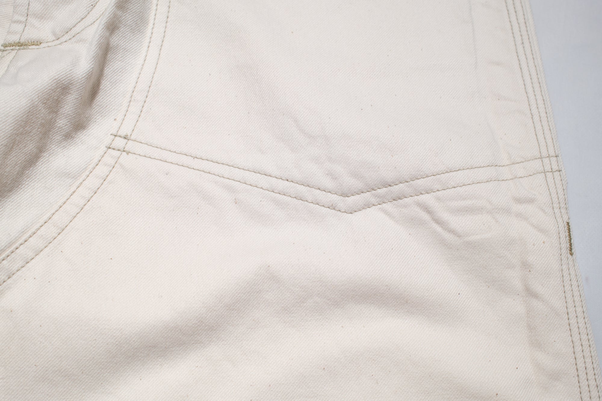 Freewheelers 11oz Lot. 102 "Ironalls" Cotton Drill Overalls (Raw White)