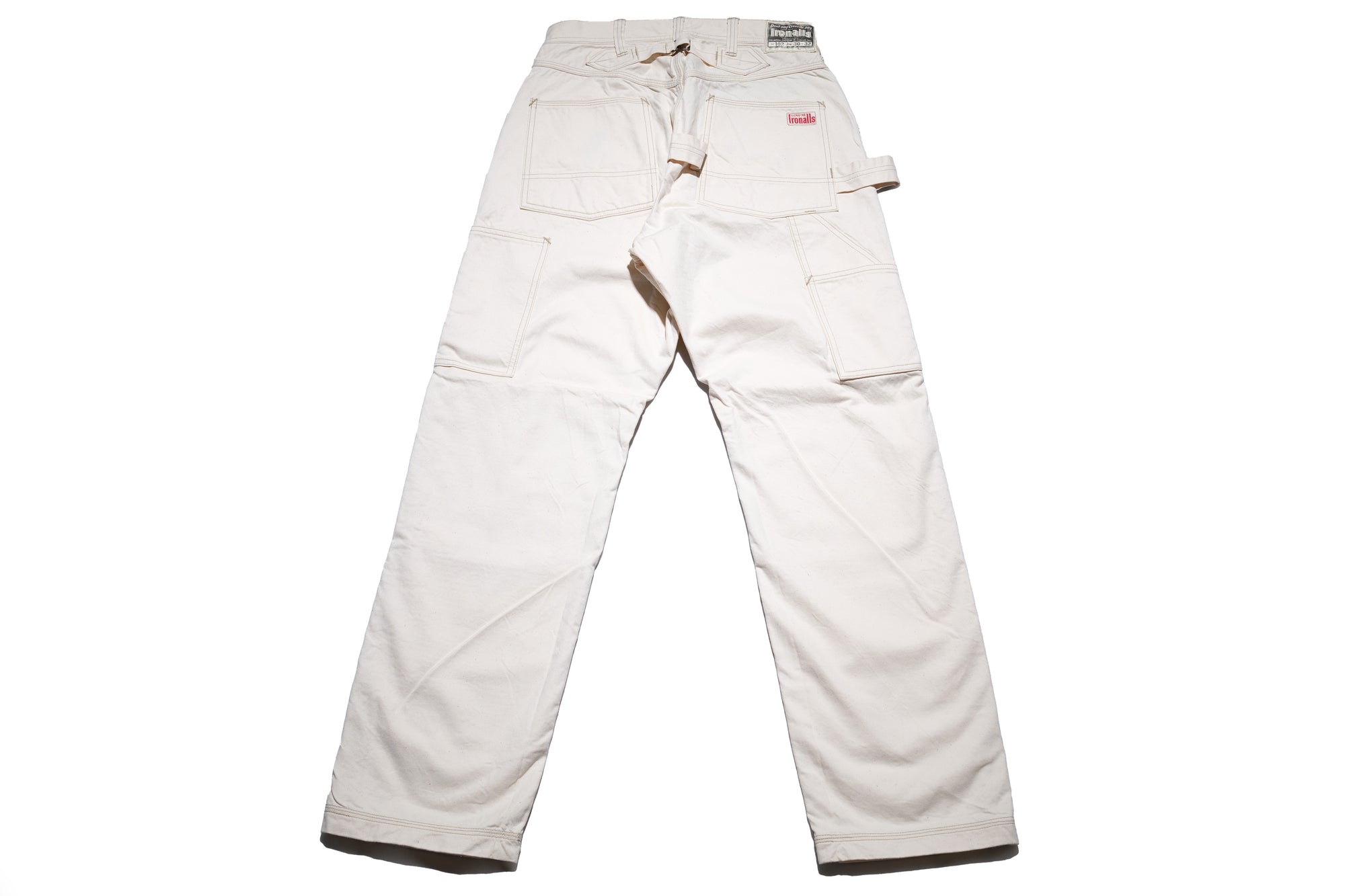 Freewheelers 11oz Lot. 102 "Ironalls" Cotton Drill Overalls (Raw White)