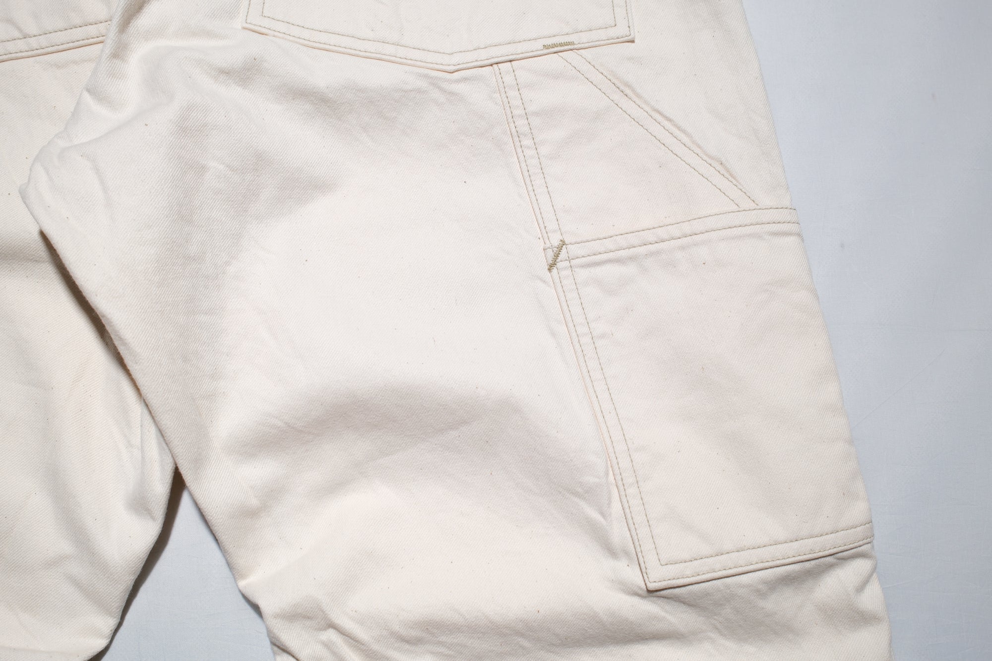 Freewheelers 11oz Lot. 102 "Ironalls" Cotton Drill Overalls (Raw White)