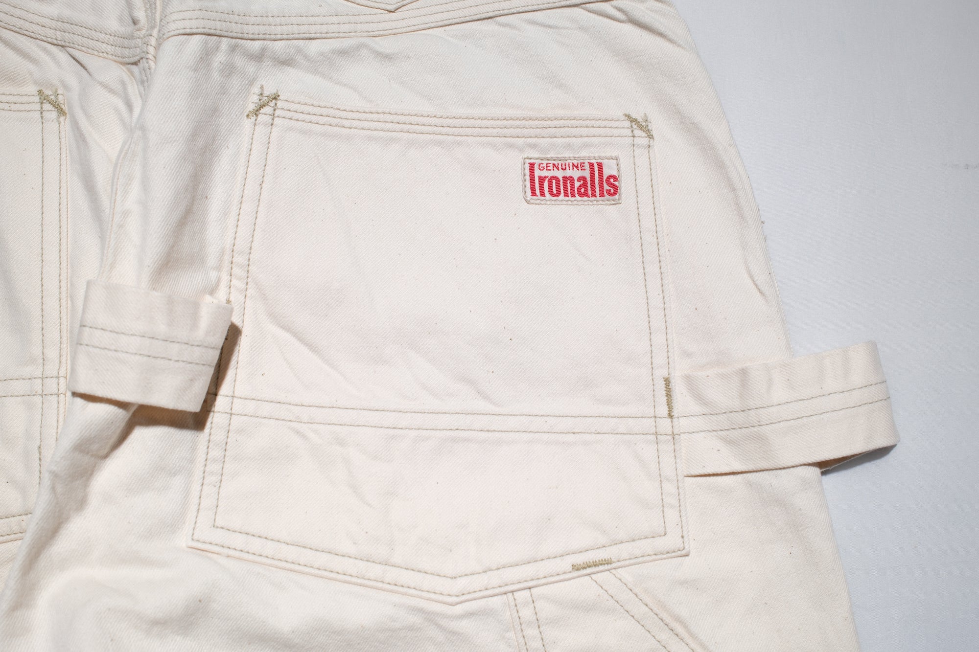 Freewheelers 11oz Lot. 102 "Ironalls" Cotton Drill Overalls (Raw White)