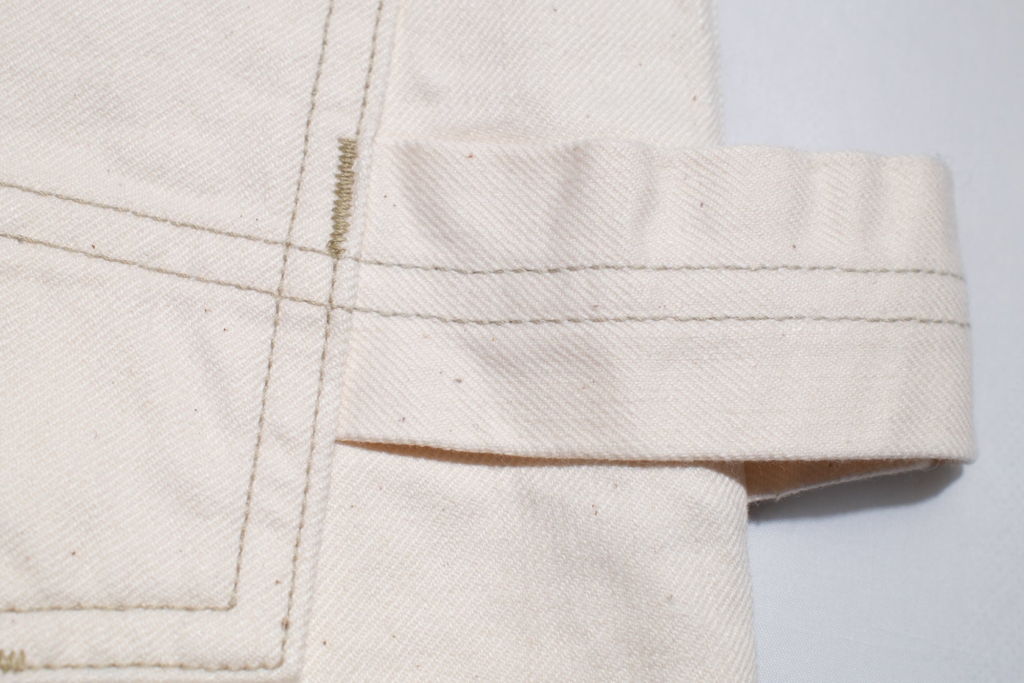 Freewheelers 11oz Lot. 102 "Ironalls" Cotton Drill Overalls (Raw White)