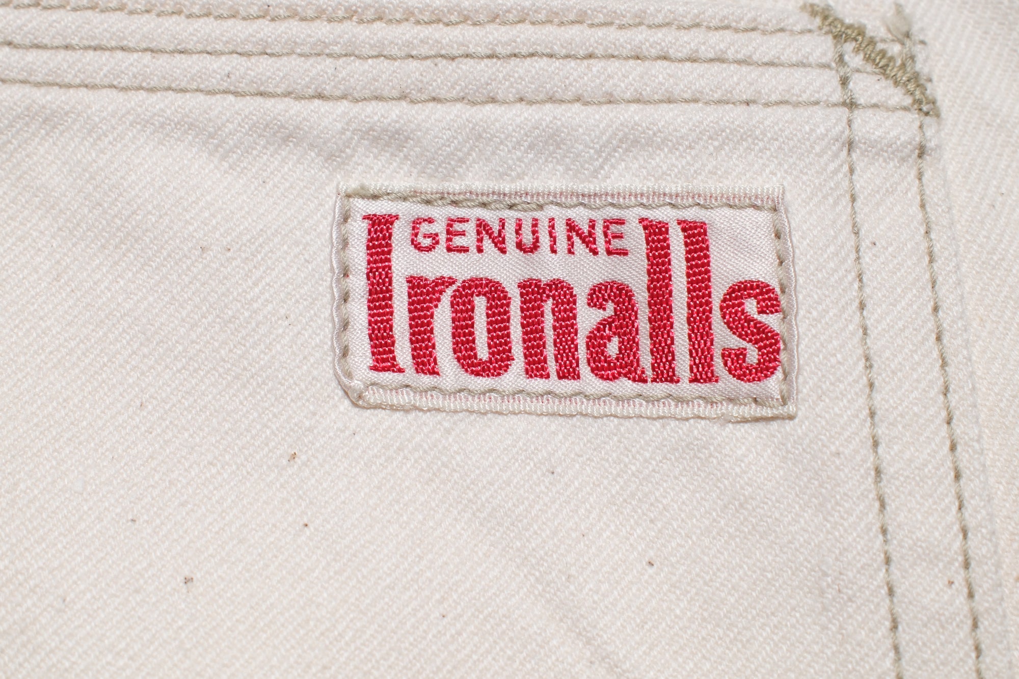Freewheelers 11oz Lot. 102 "Ironalls" Cotton Drill Overalls (Raw White)
