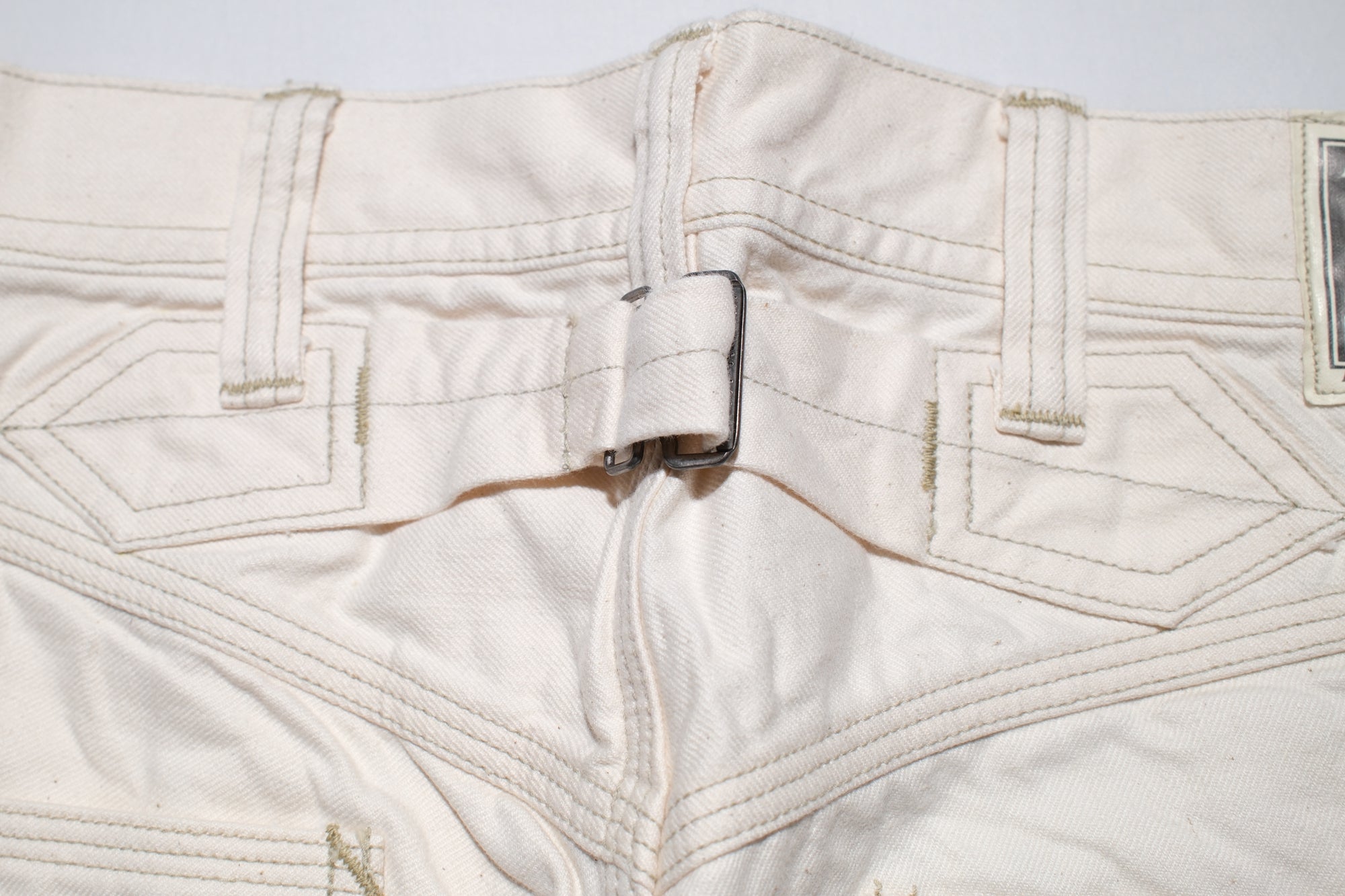 Freewheelers 11oz Lot. 102 "Ironalls" Cotton Drill Overalls (Raw White)