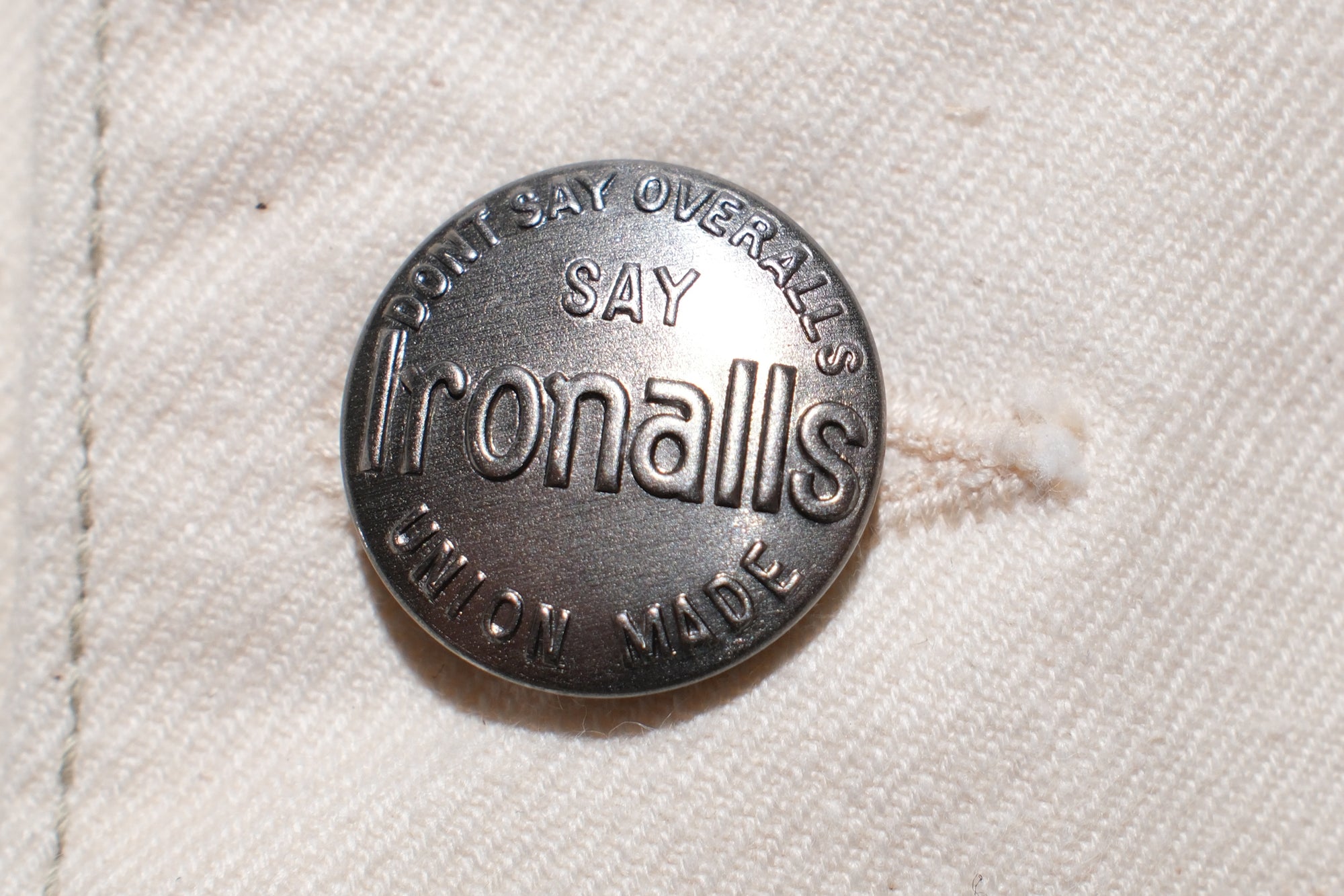 Freewheelers 11oz Lot. 100 "Ironalls" Cotton Drill Jacket (Raw White)