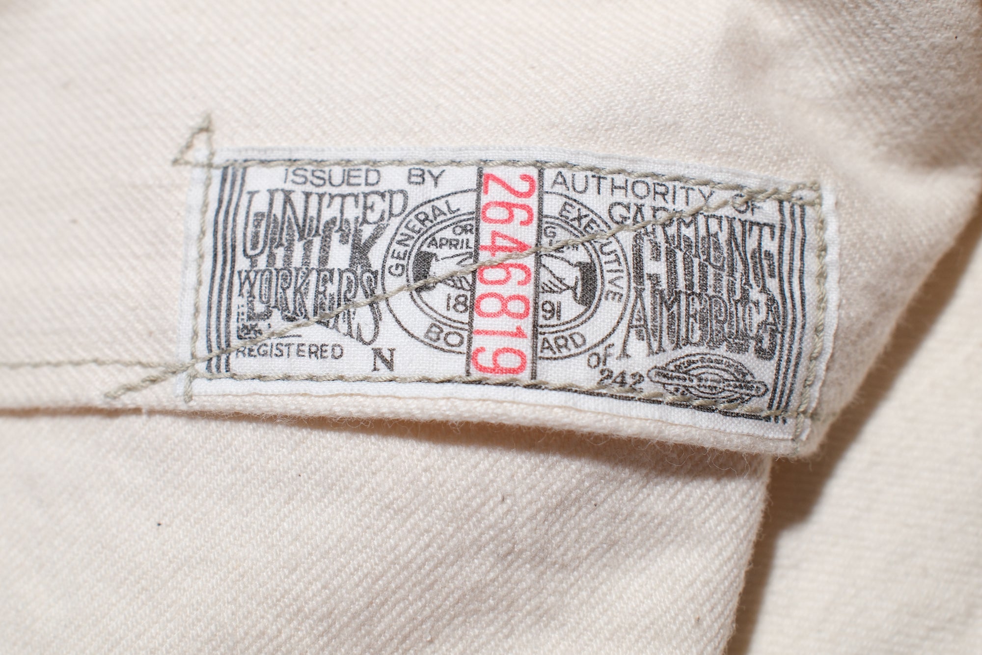 Freewheelers 11oz Lot. 100 "Ironalls" Cotton Drill Jacket (Raw White)